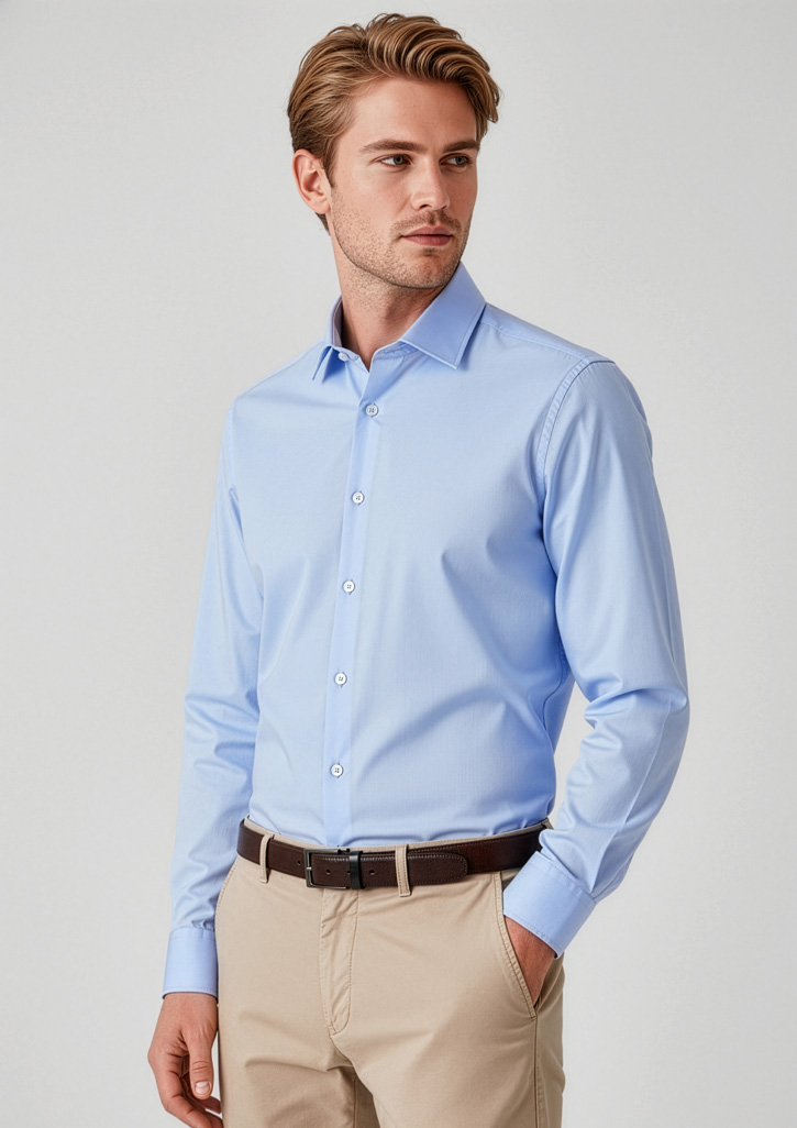 Mens Charlie Slim Fit Long Sleeve Shirt - Image 2
