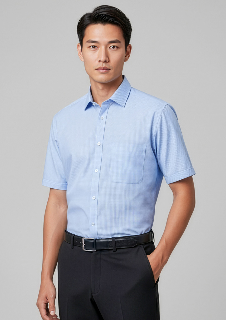 Mens Euro Short Sleeve Shirt - Image 2