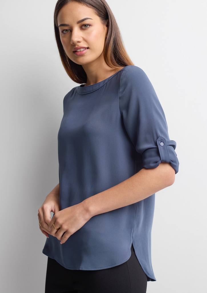 Womens Madison Boatneck Top - Image 3