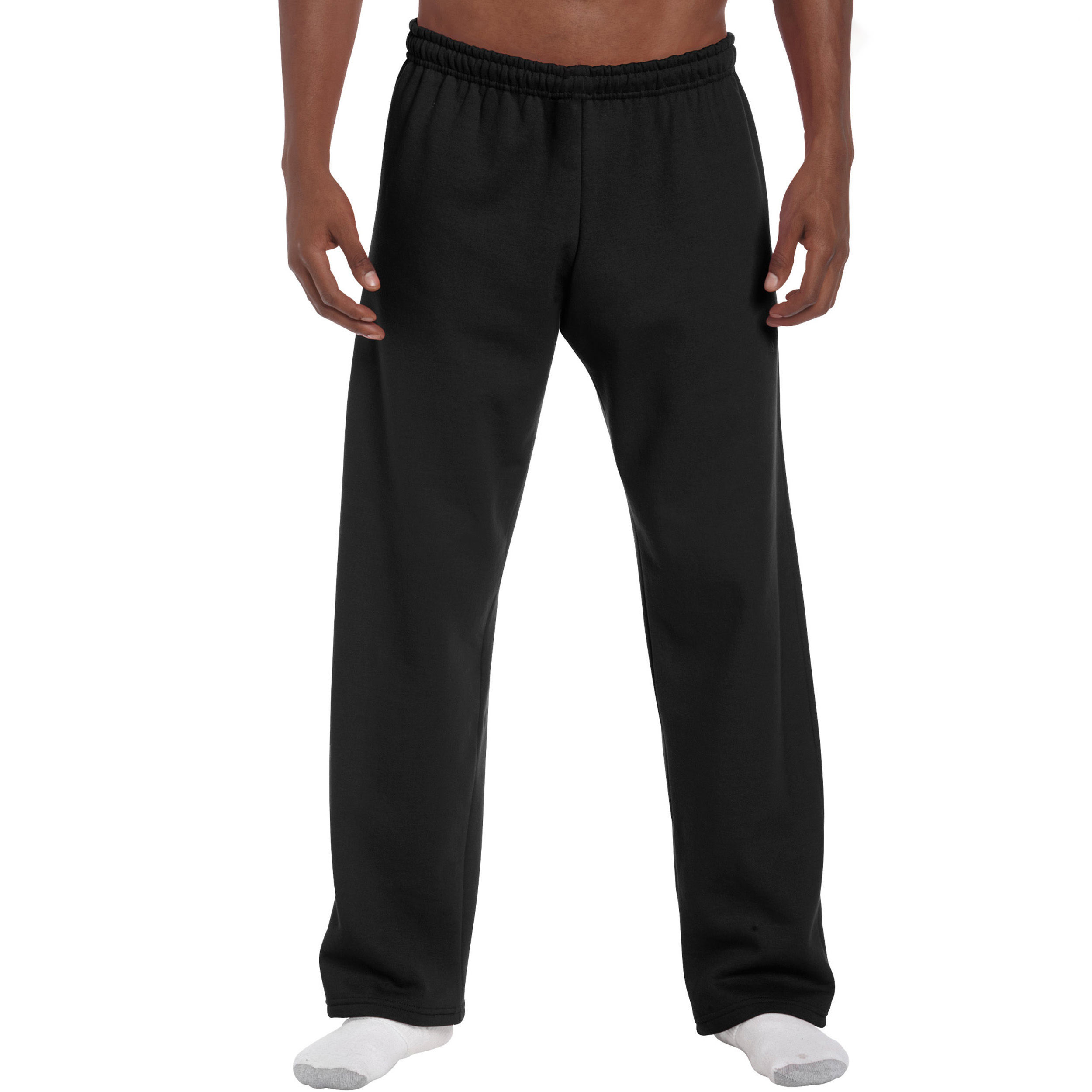 18400 Heavy Blend Adult Open Bottom Sweatpants - Image 3