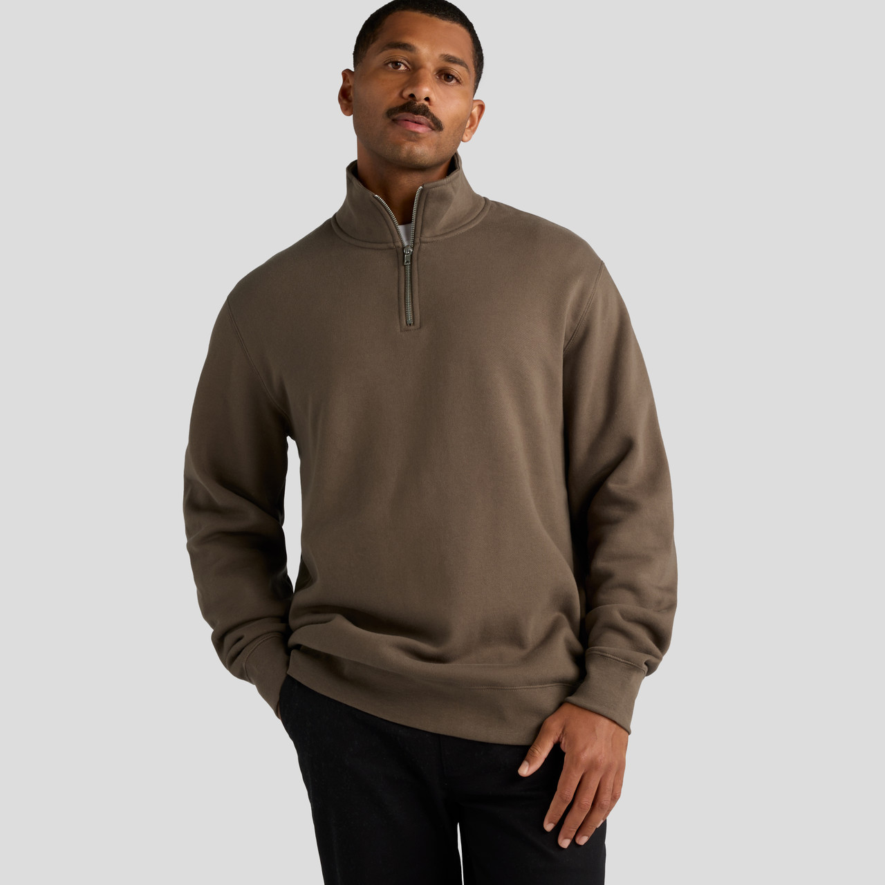 Stencil Half Zip Crew - Image 10