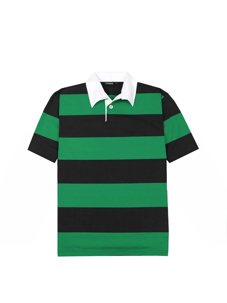 Short-Sleeved Striped Rugby Jersey - Image 6