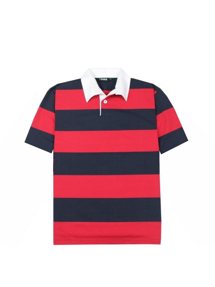 Short-Sleeved Striped Rugby Jersey - Image 5