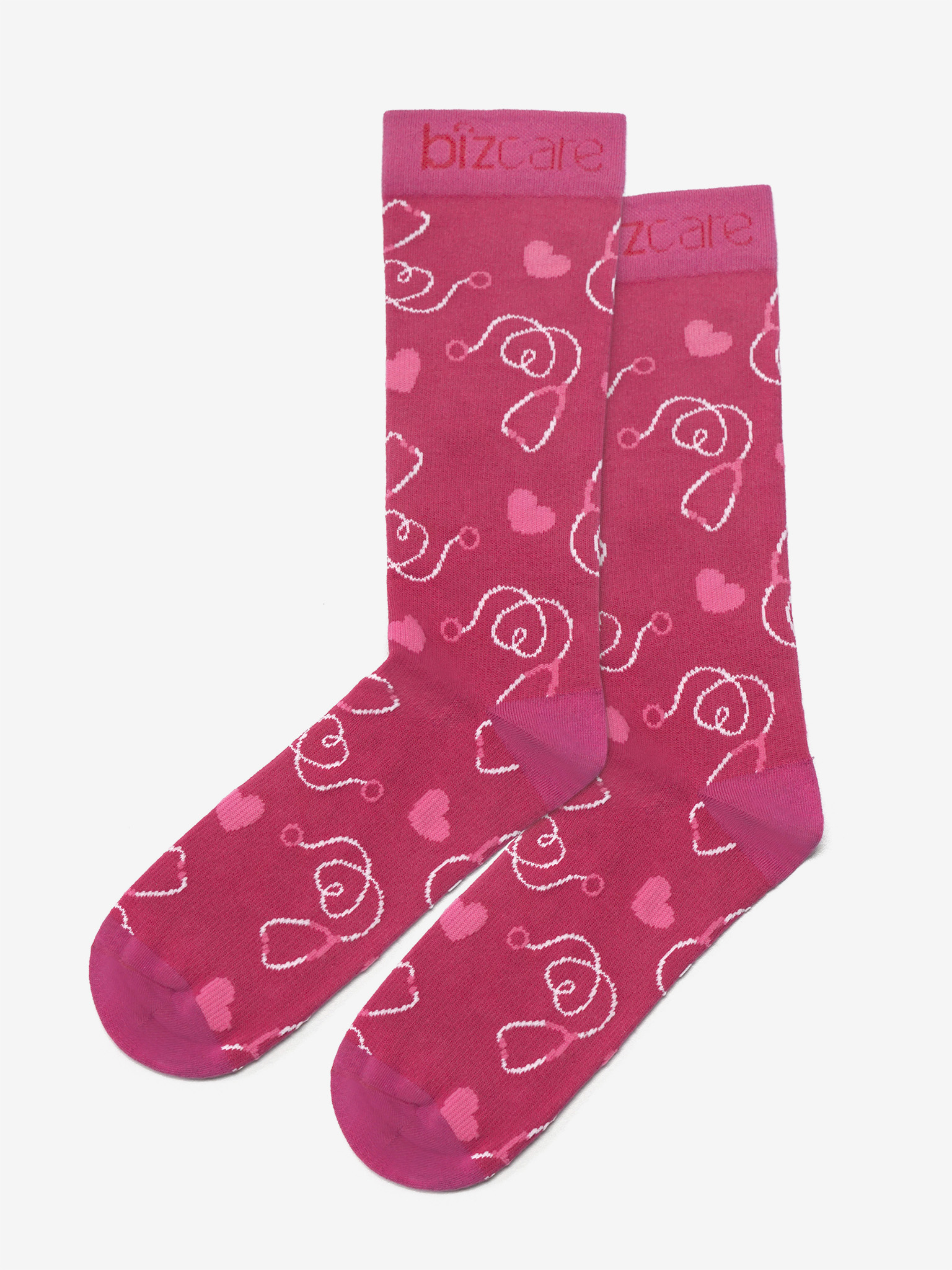 Unisex Pink Happy Feet Comfort Socks - Image 6