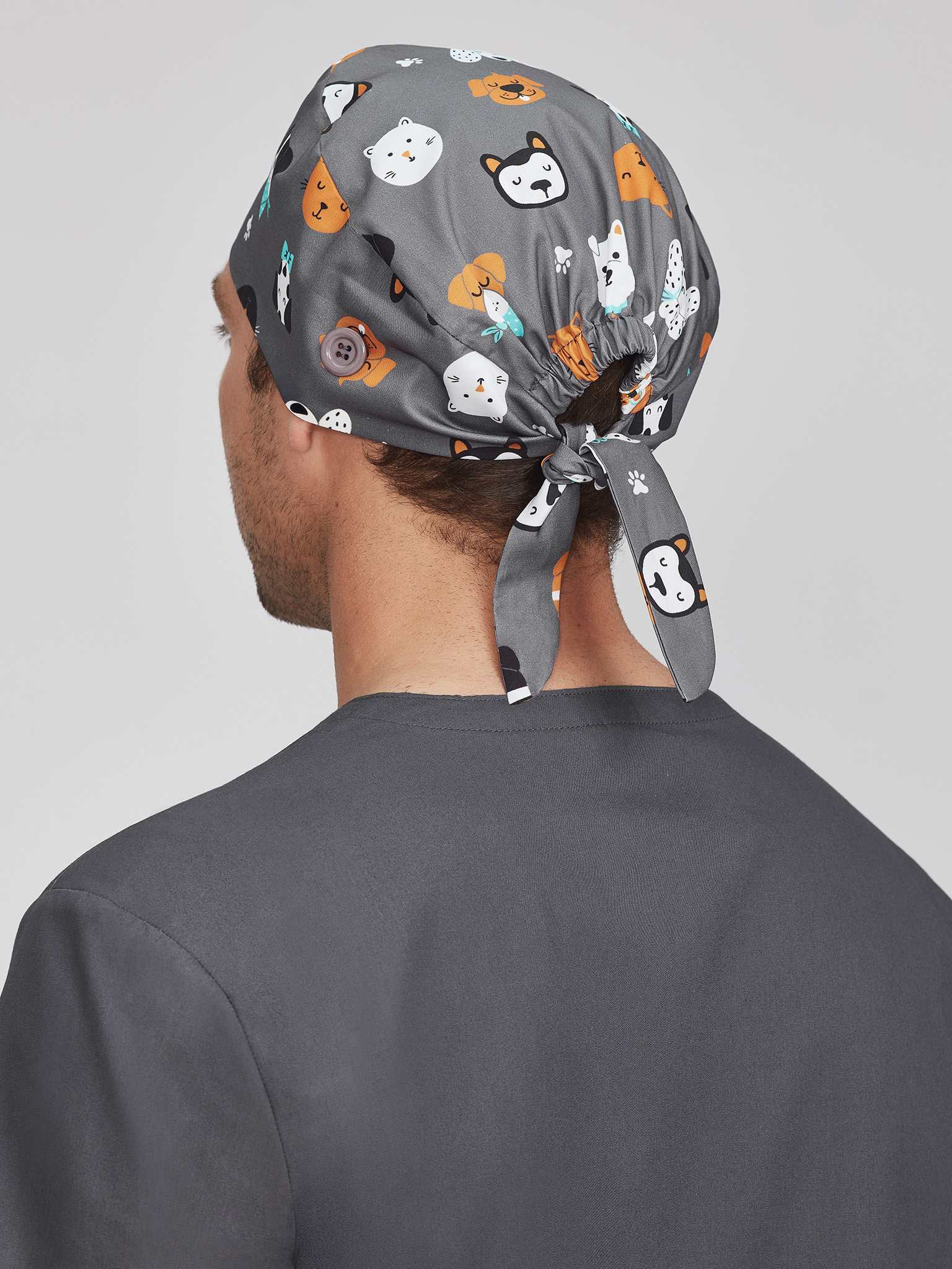 Unisex Printed Scrub Cap - Image 3