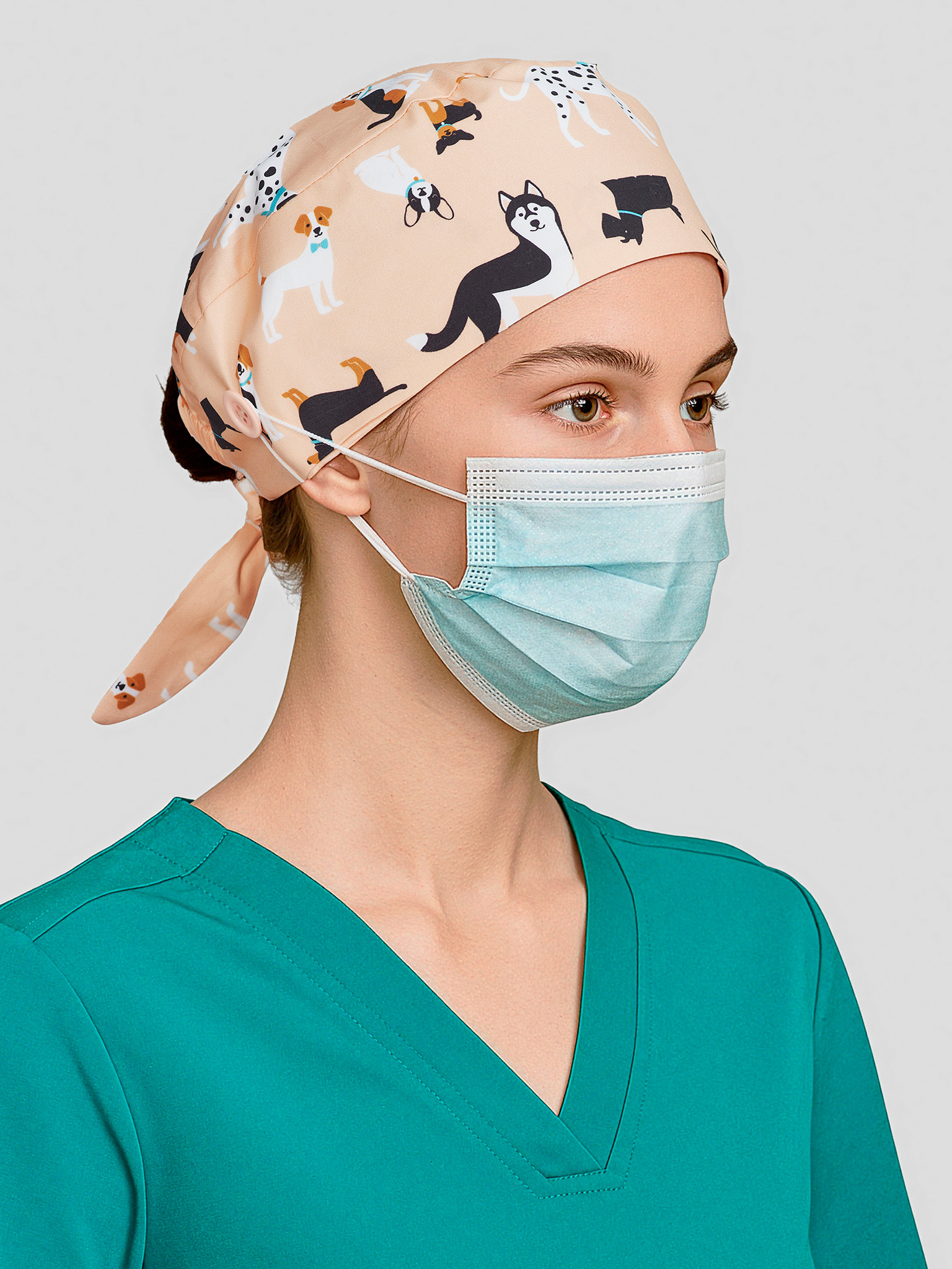 Unisex Printed Scrub Cap - Image 10