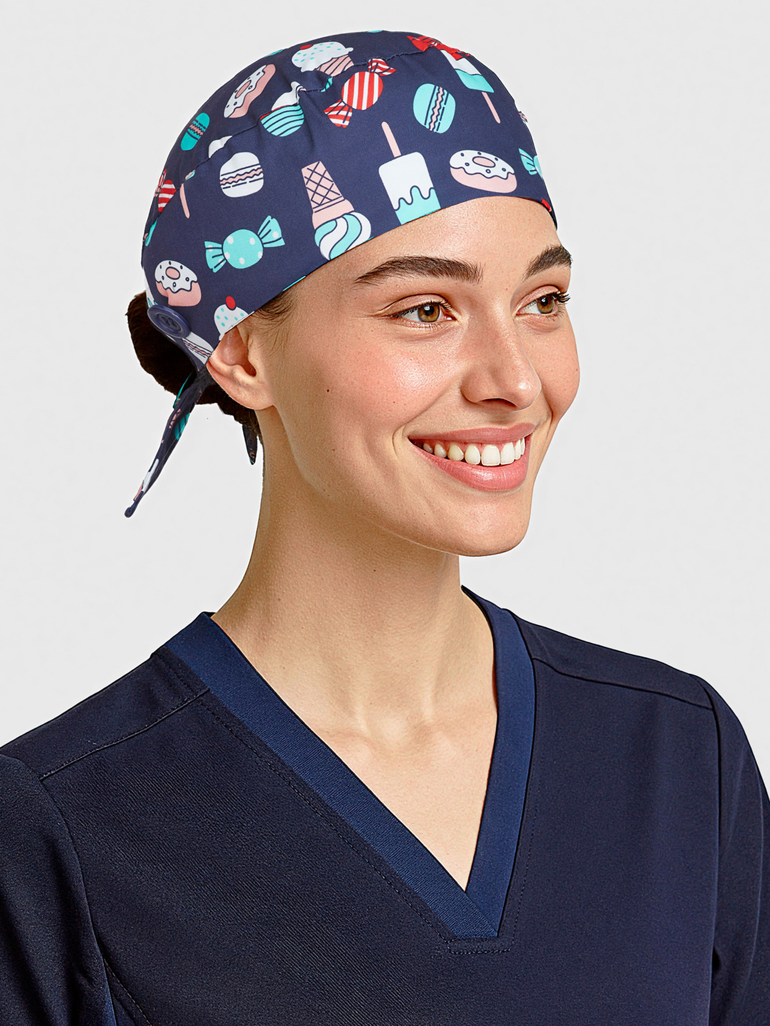 Unisex Printed Scrub Cap - Image 6