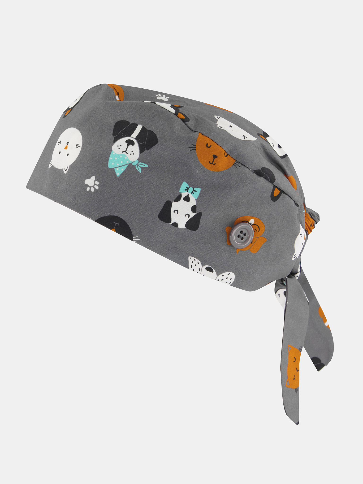 Unisex Printed Scrub Cap - Image 4