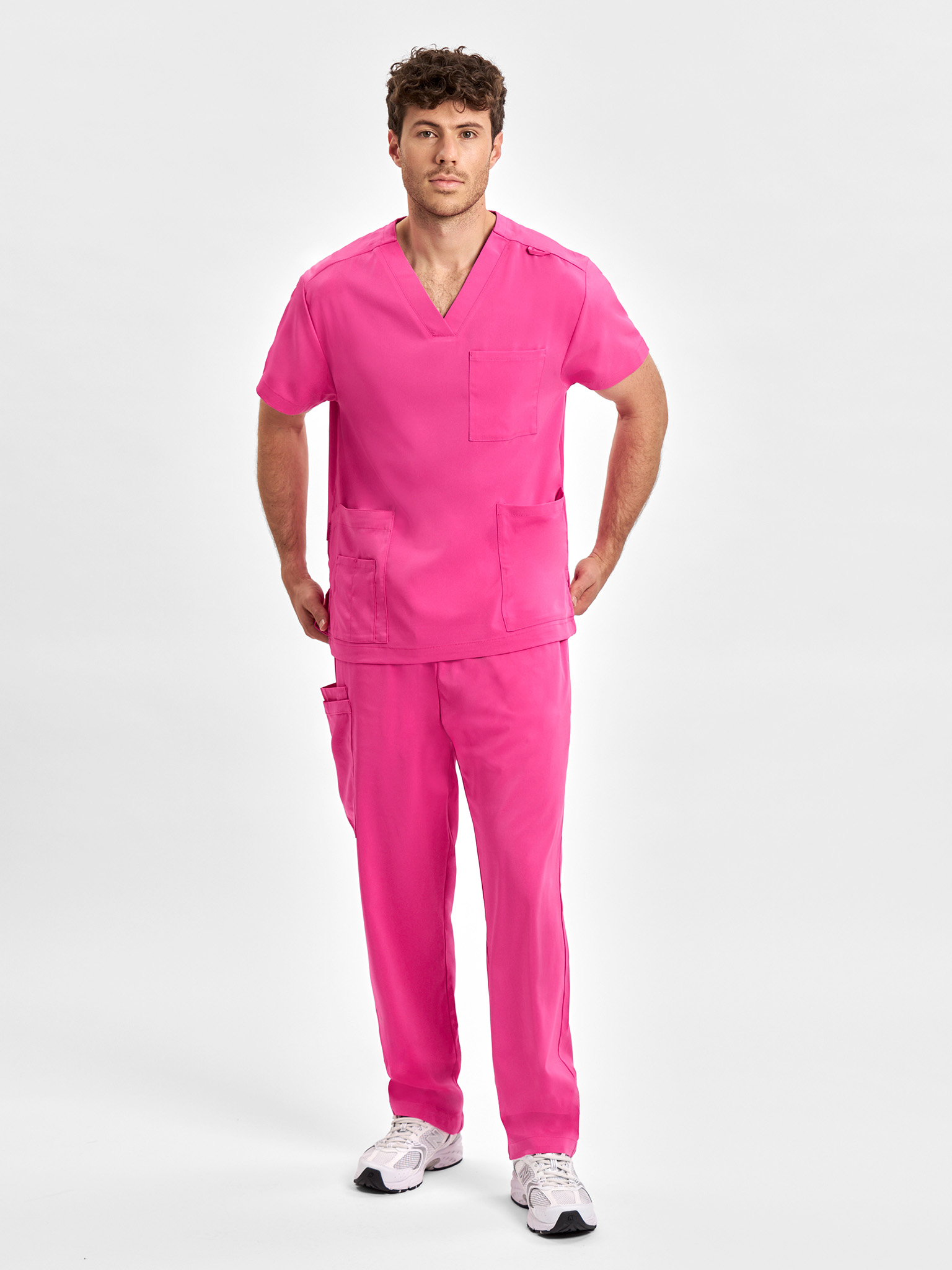 Unisex Pink Scrub Pant - Image 2