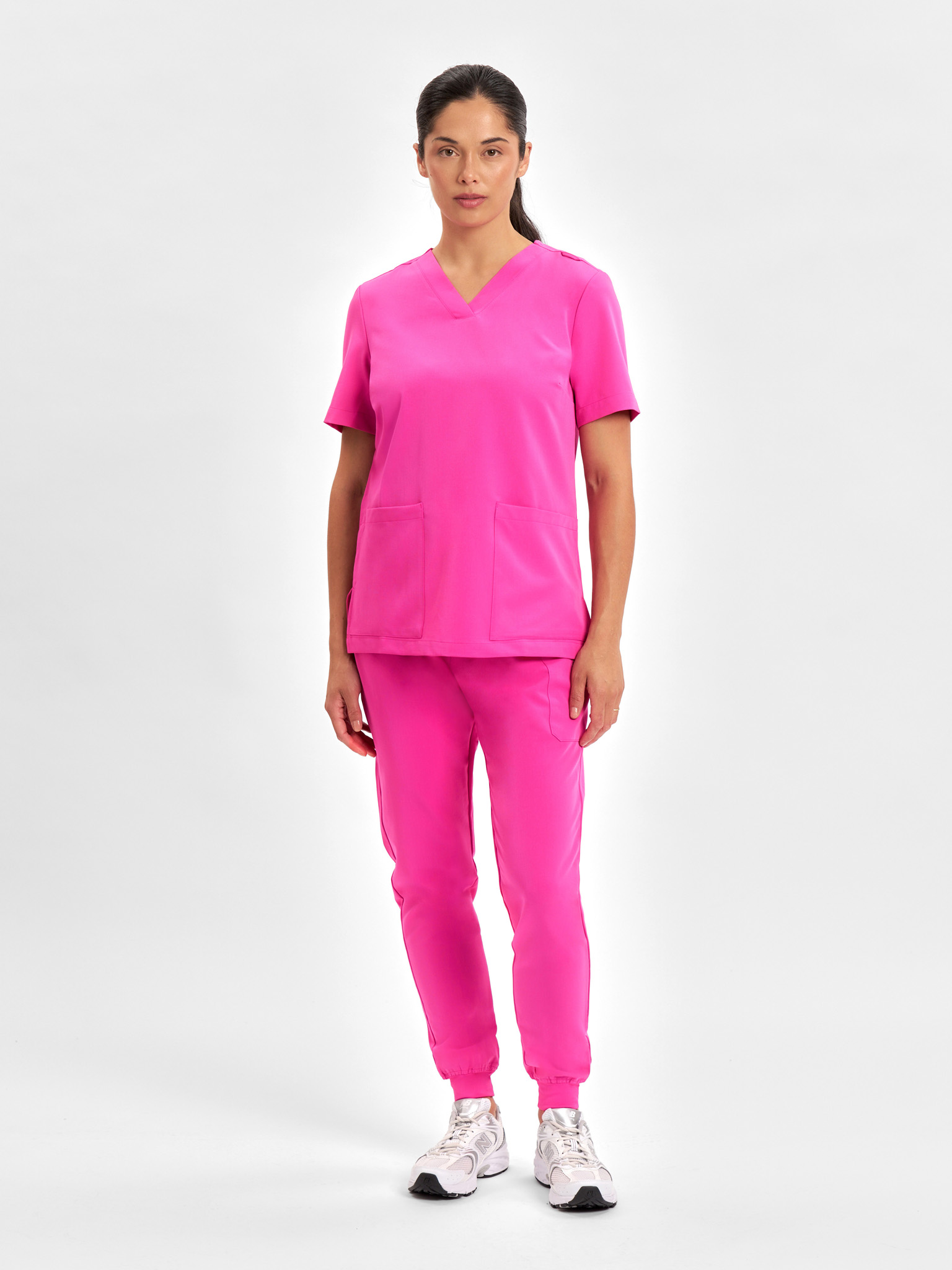 Womens Pink Jogger Scrub Pant - Image 2