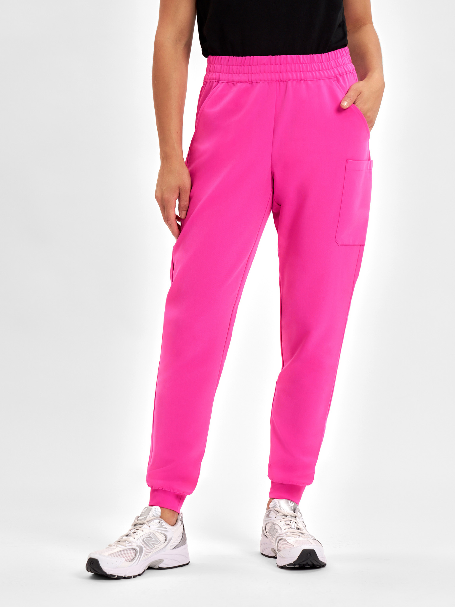 Womens Pink Jogger Scrub Pant - Image 3