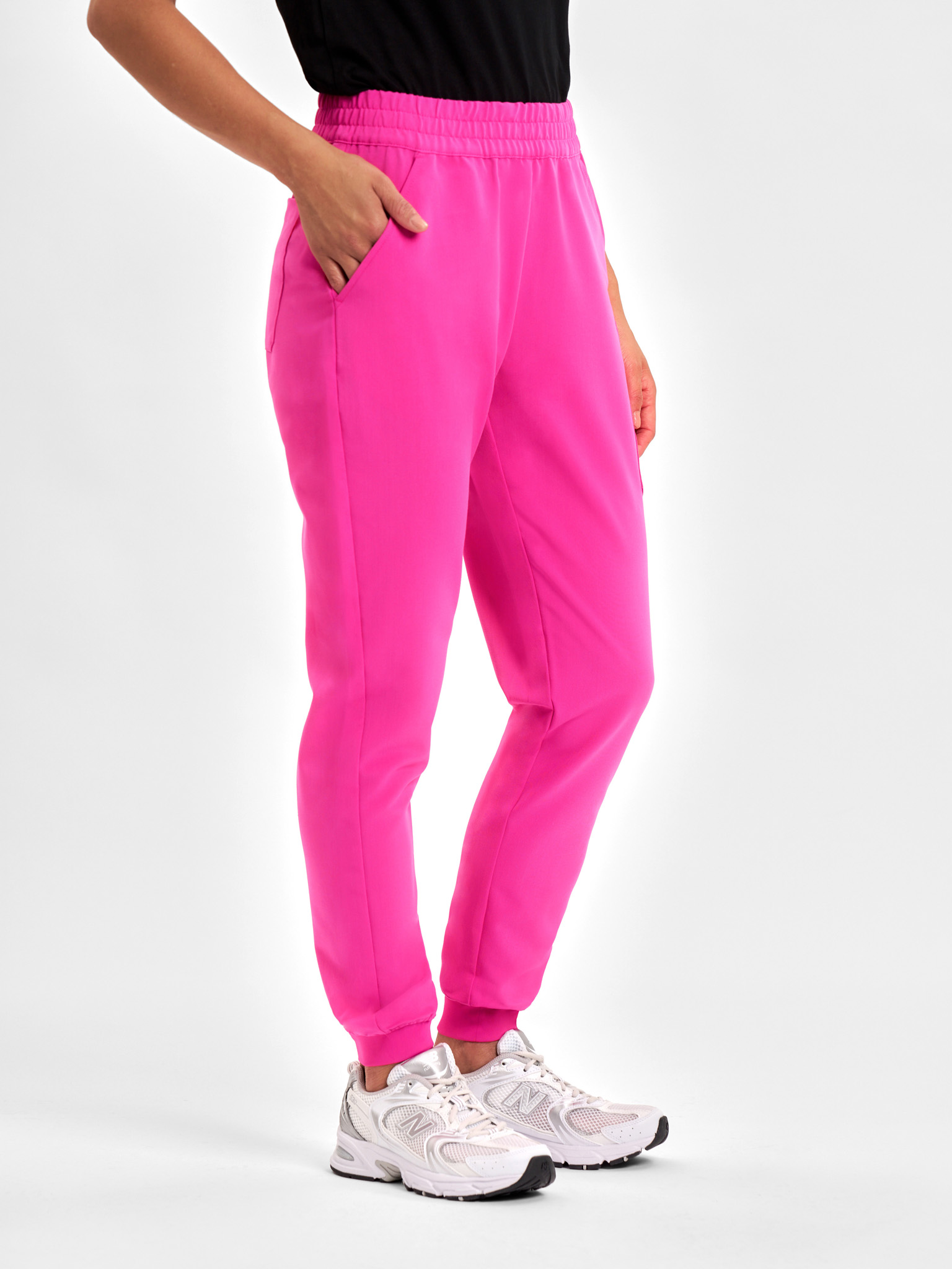 Womens Pink Jogger Scrub Pant - Image 4