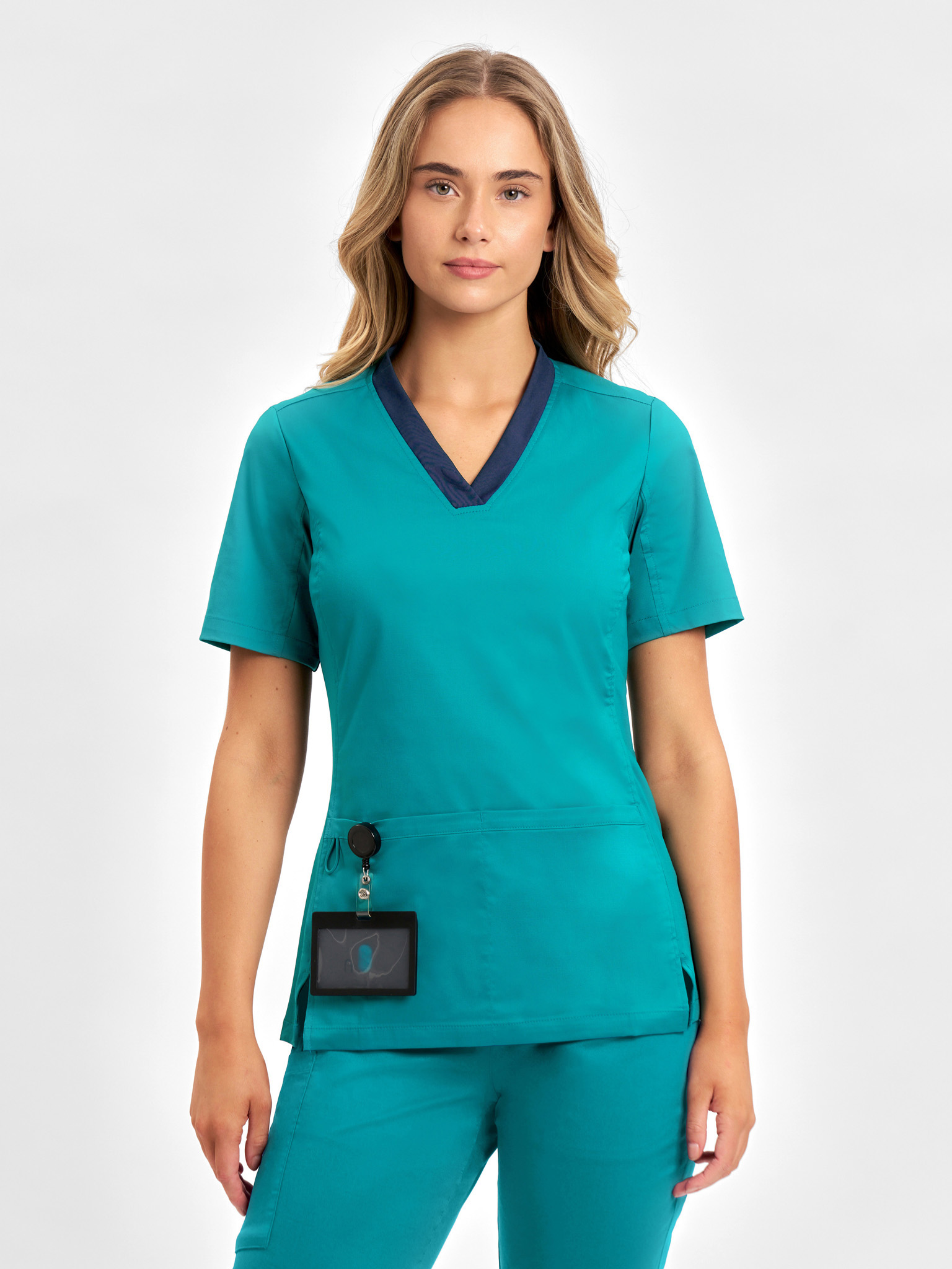 Womens Riley Stretch Scrub Top - Image 9