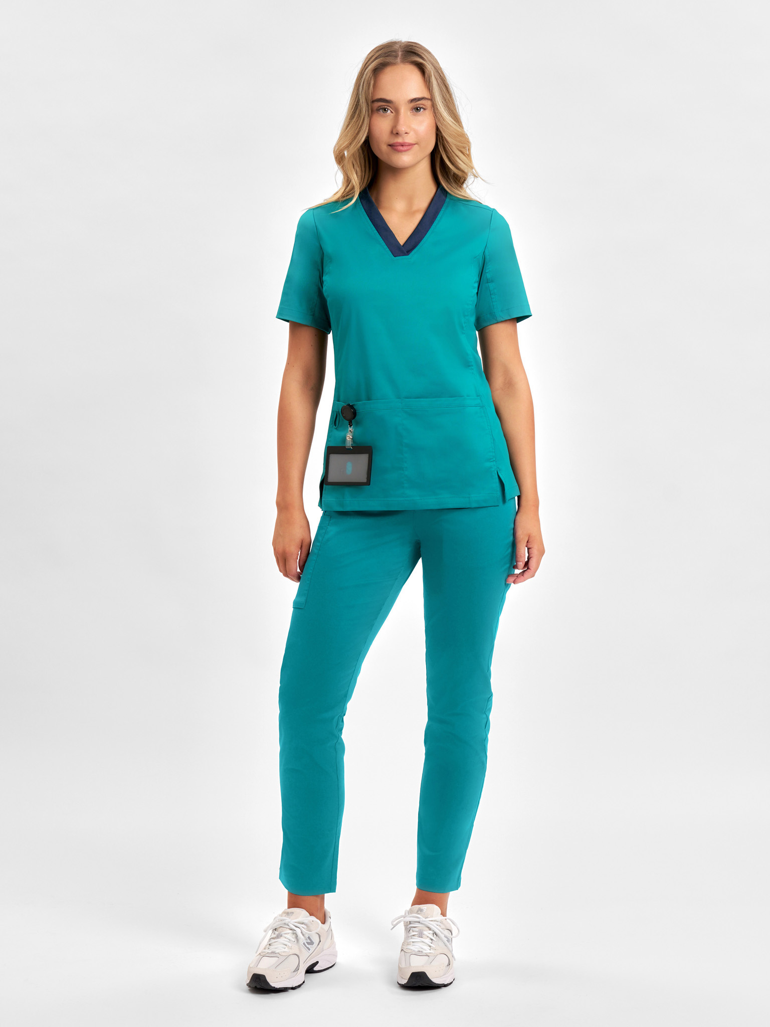 Womens Riley Stretch Scrub Top - Image 10