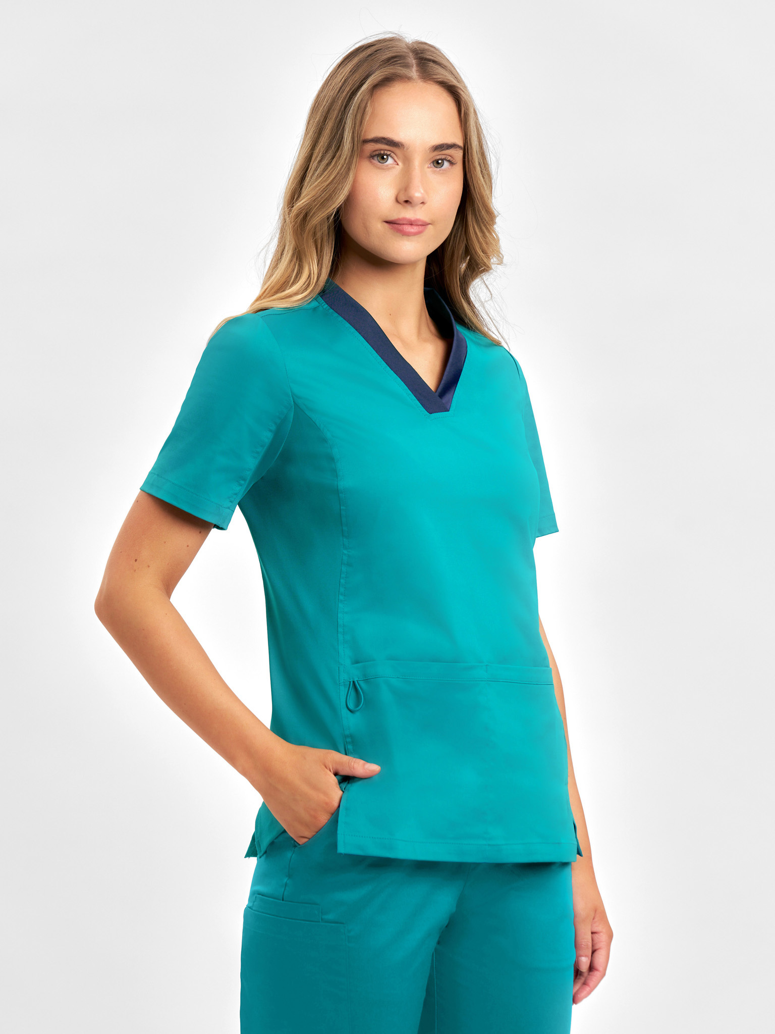Womens Riley Stretch Scrub Top - Image 11