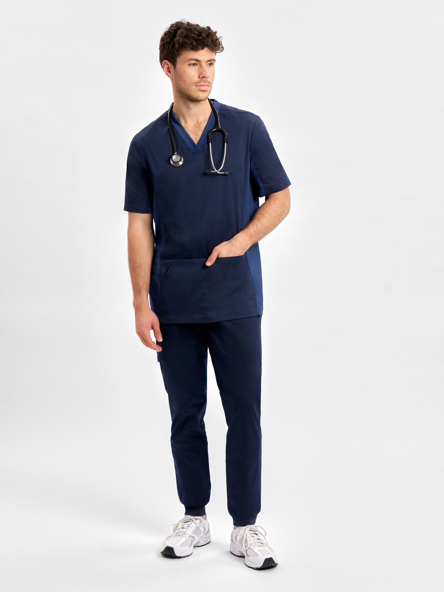 Mens Riley Stretch Scrub Top - Image 34