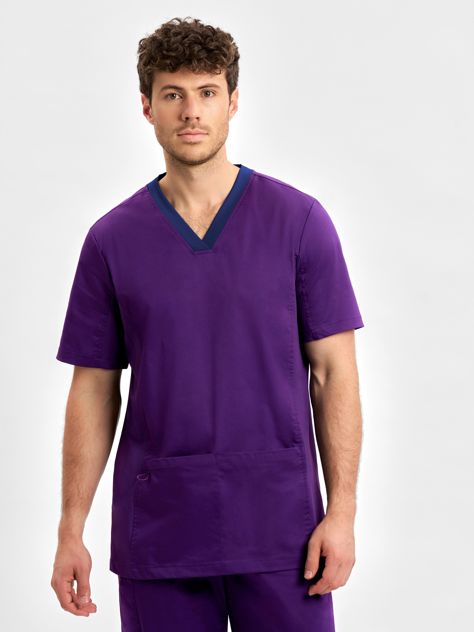 Mens Riley Stretch Scrub Top - Image 18