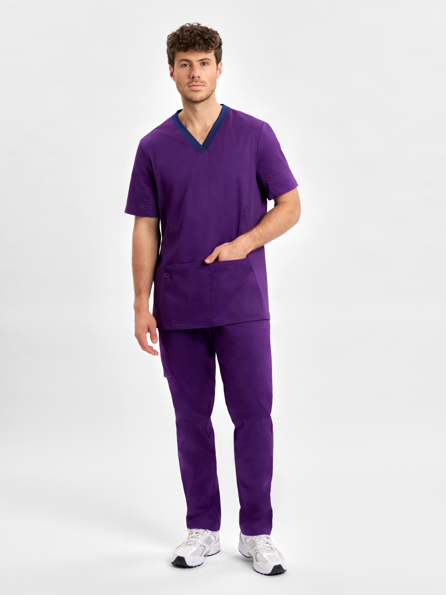 Mens Riley Stretch Scrub Top - Image 19