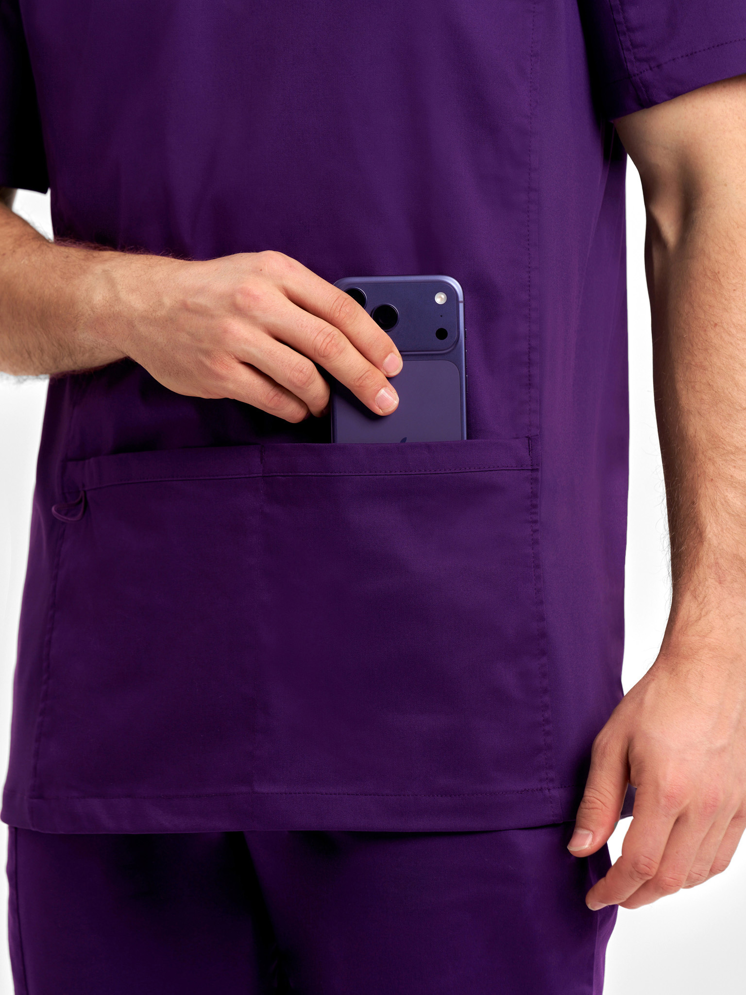 Mens Riley Stretch Scrub Top - Image 23