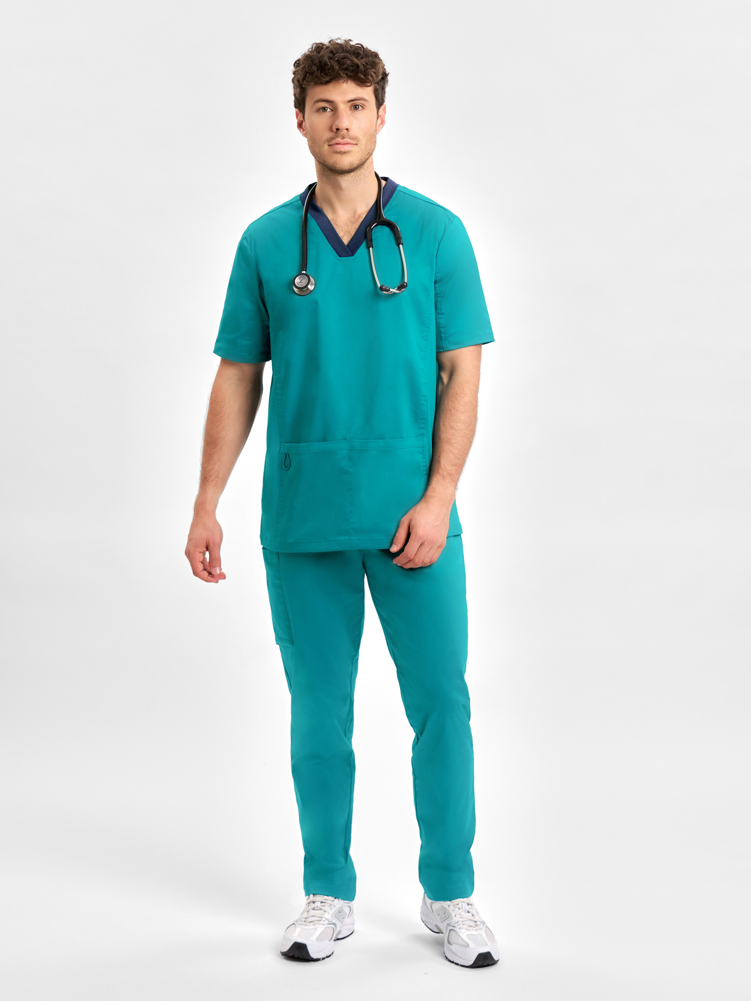 Mens Riley Stretch Scrub Top - Image 27