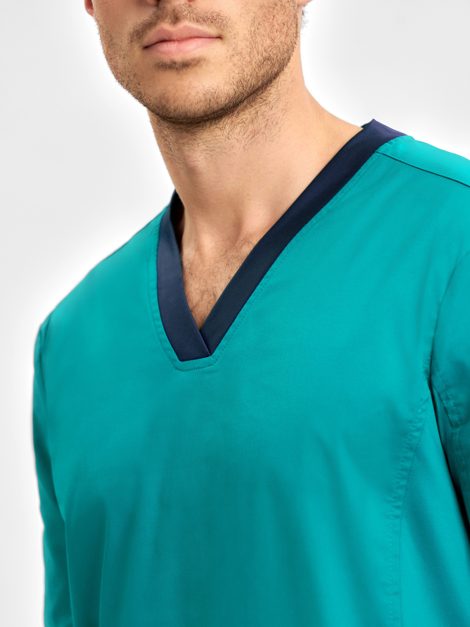 Mens Riley Stretch Scrub Top - Image 30