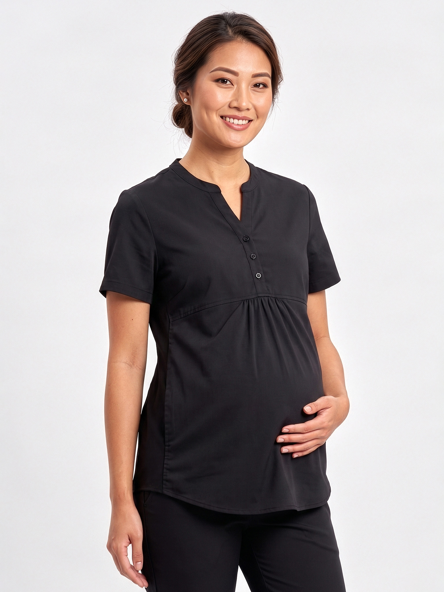 Womens Rose Tunic Scrub Top - Image 10