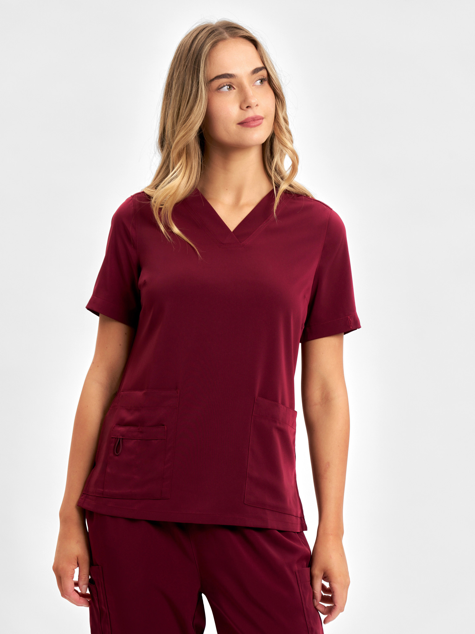 Womens Avery V-Neck Scrub Top - Image 2