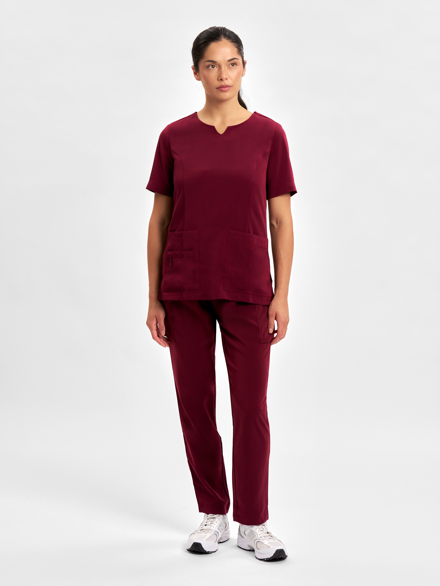 Womens Avery Round Neck Scrub Top - Image 3