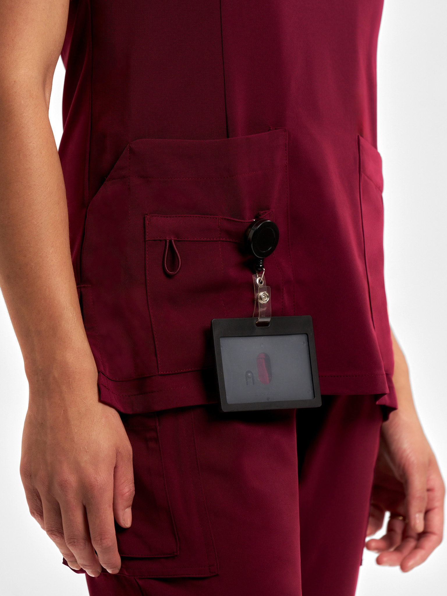 Womens Avery Round Neck Scrub Top - Image 6