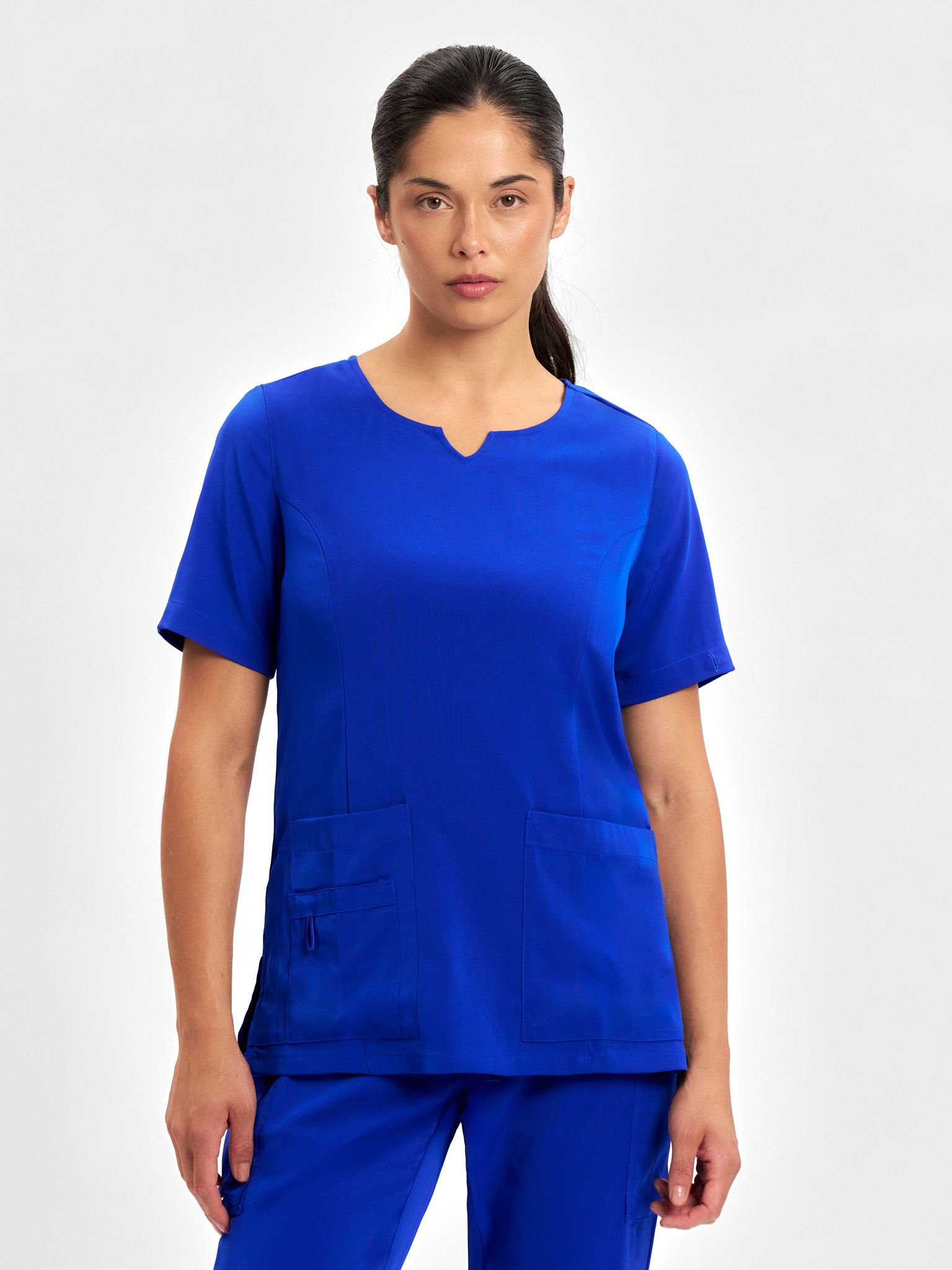 Womens Avery Round Neck Scrub Top - Image 16