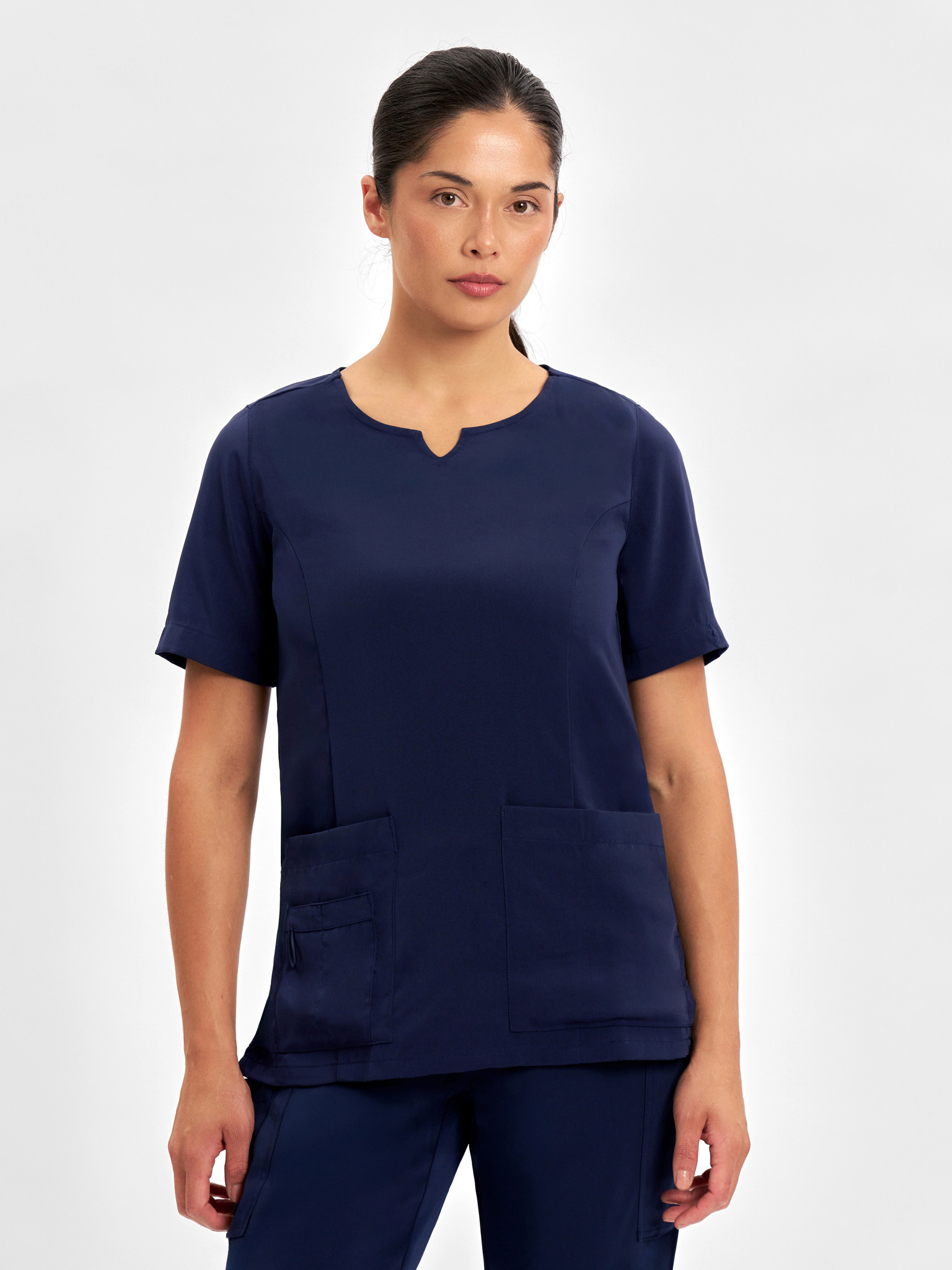 Womens Avery Round Neck Scrub Top - Image 23