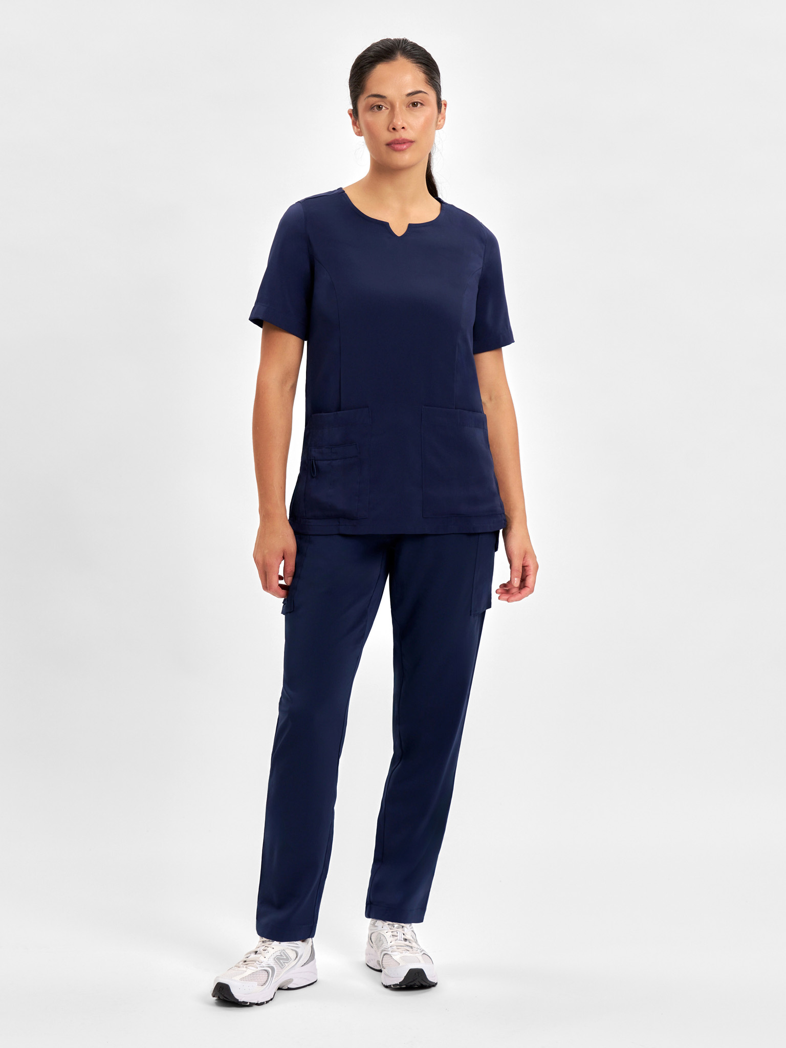 Womens Avery Round Neck Scrub Top - Image 24