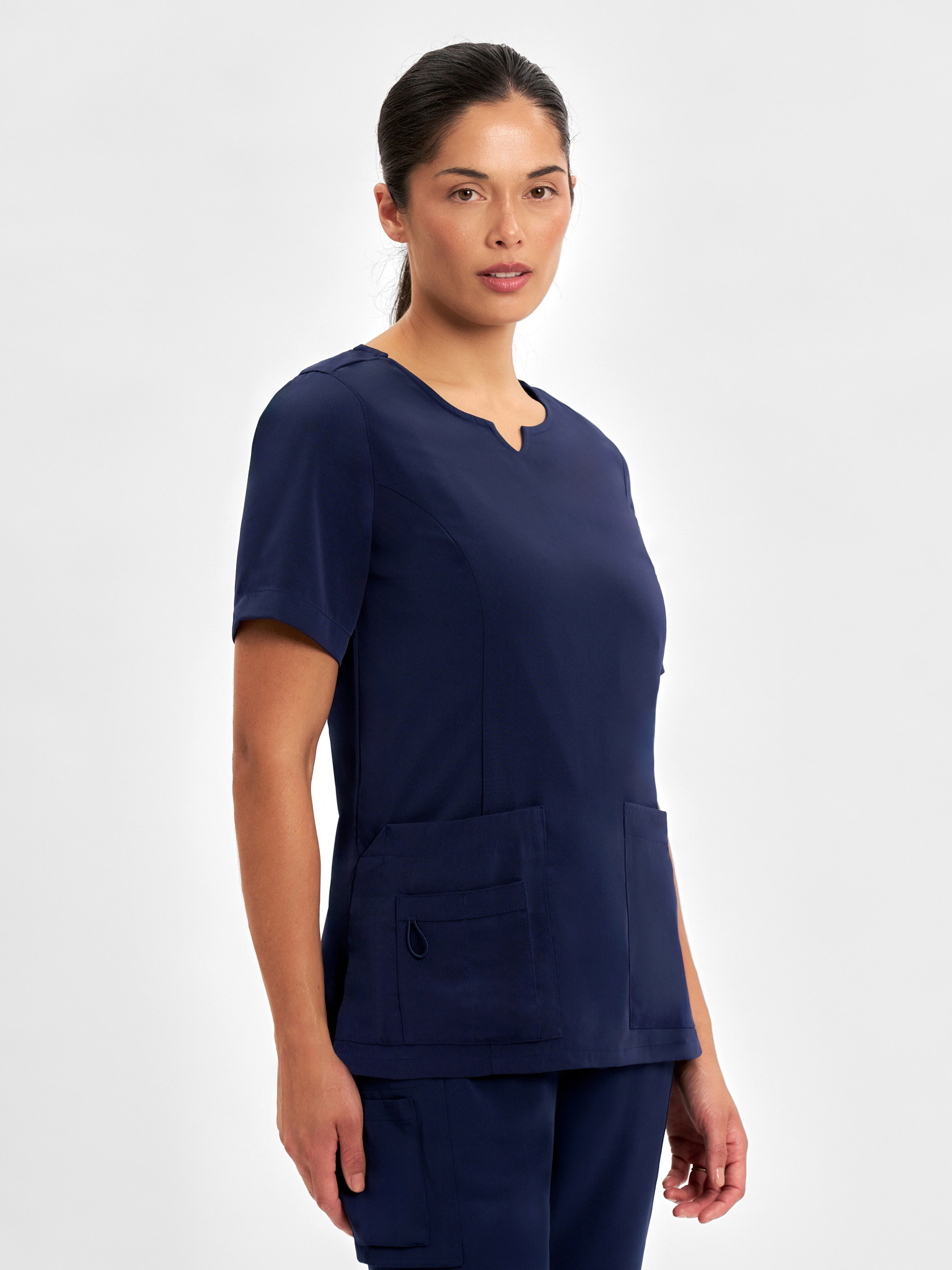Womens Avery Round Neck Scrub Top - Image 25