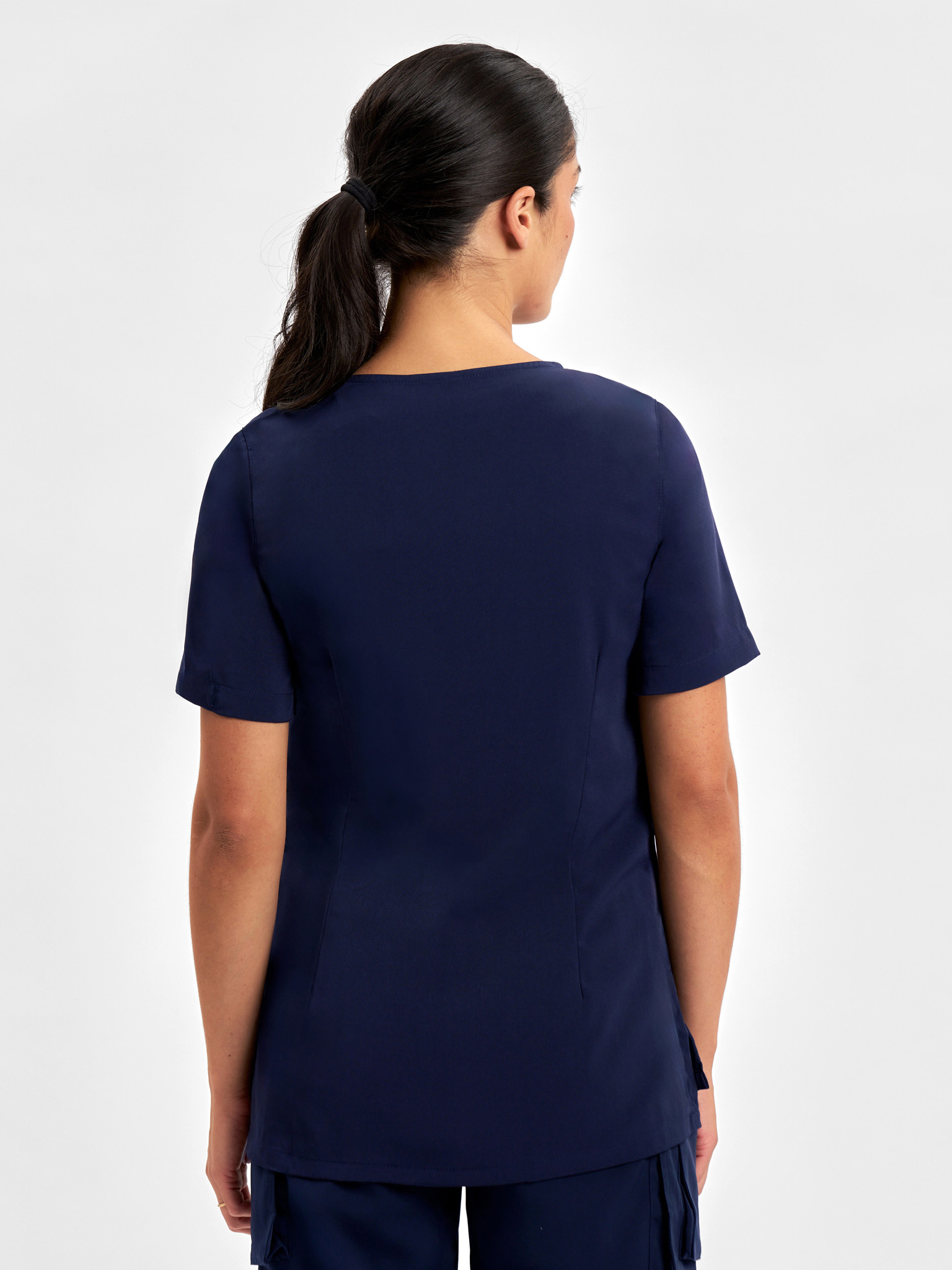 Womens Avery Round Neck Scrub Top - Image 26