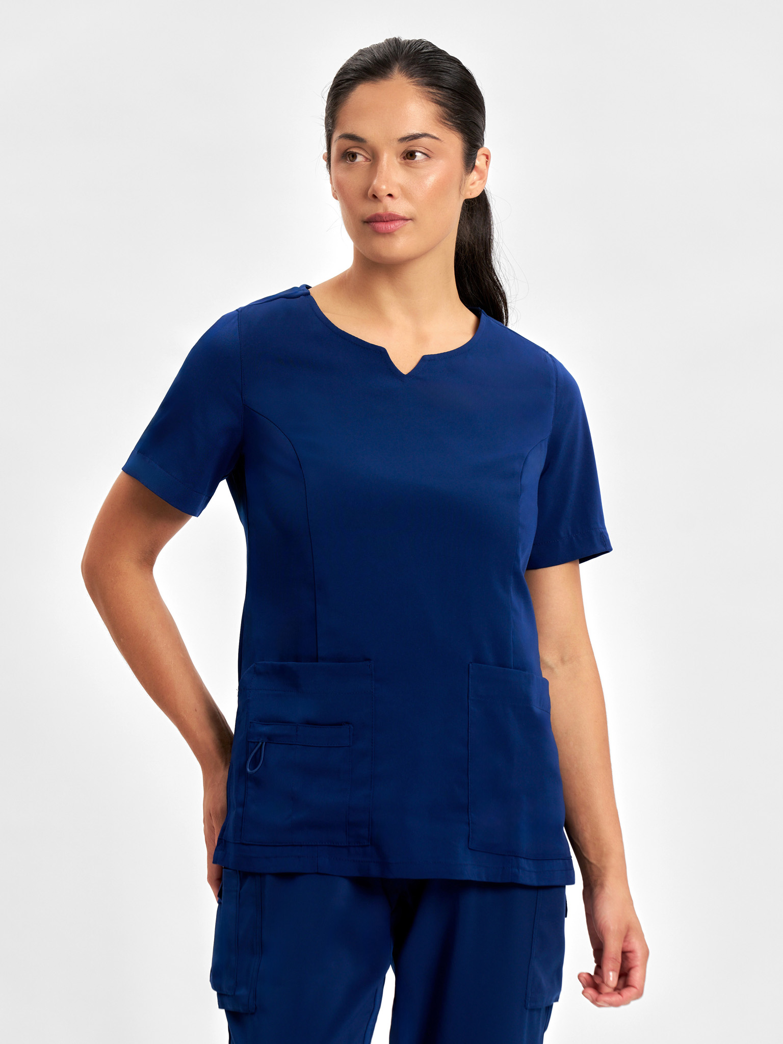 Womens Avery Round Neck Scrub Top - Image 30