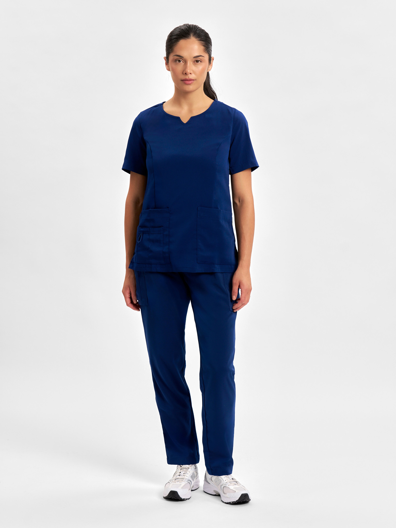 Womens Avery Round Neck Scrub Top - Image 31