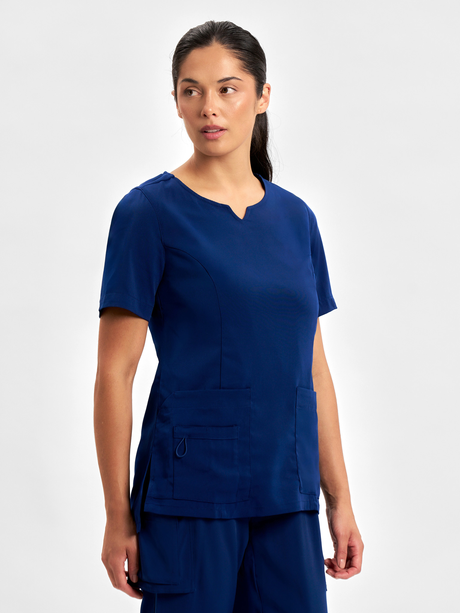Womens Avery Round Neck Scrub Top - Image 32
