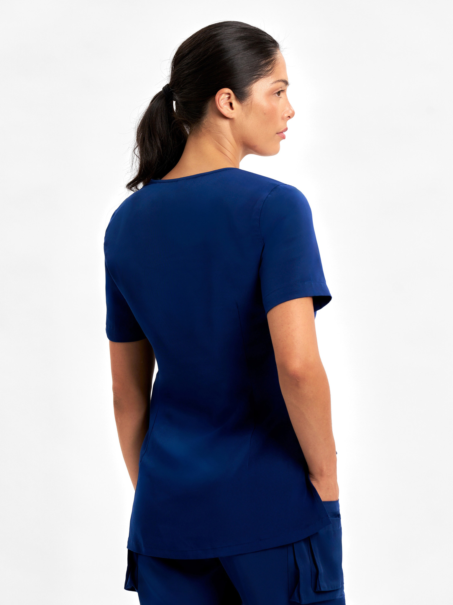 Womens Avery Round Neck Scrub Top - Image 33