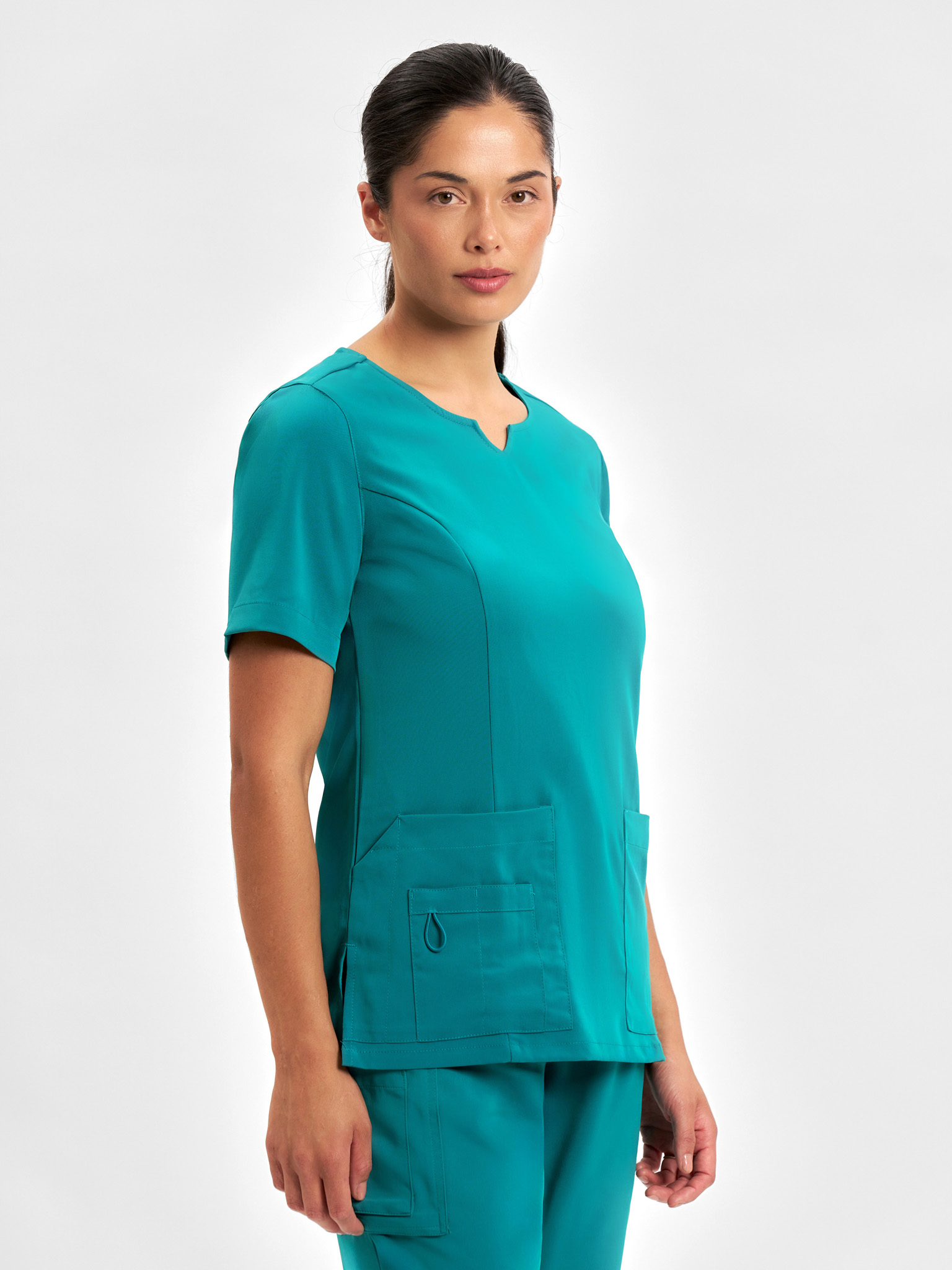 Womens Avery Round Neck Scrub Top - Image 39