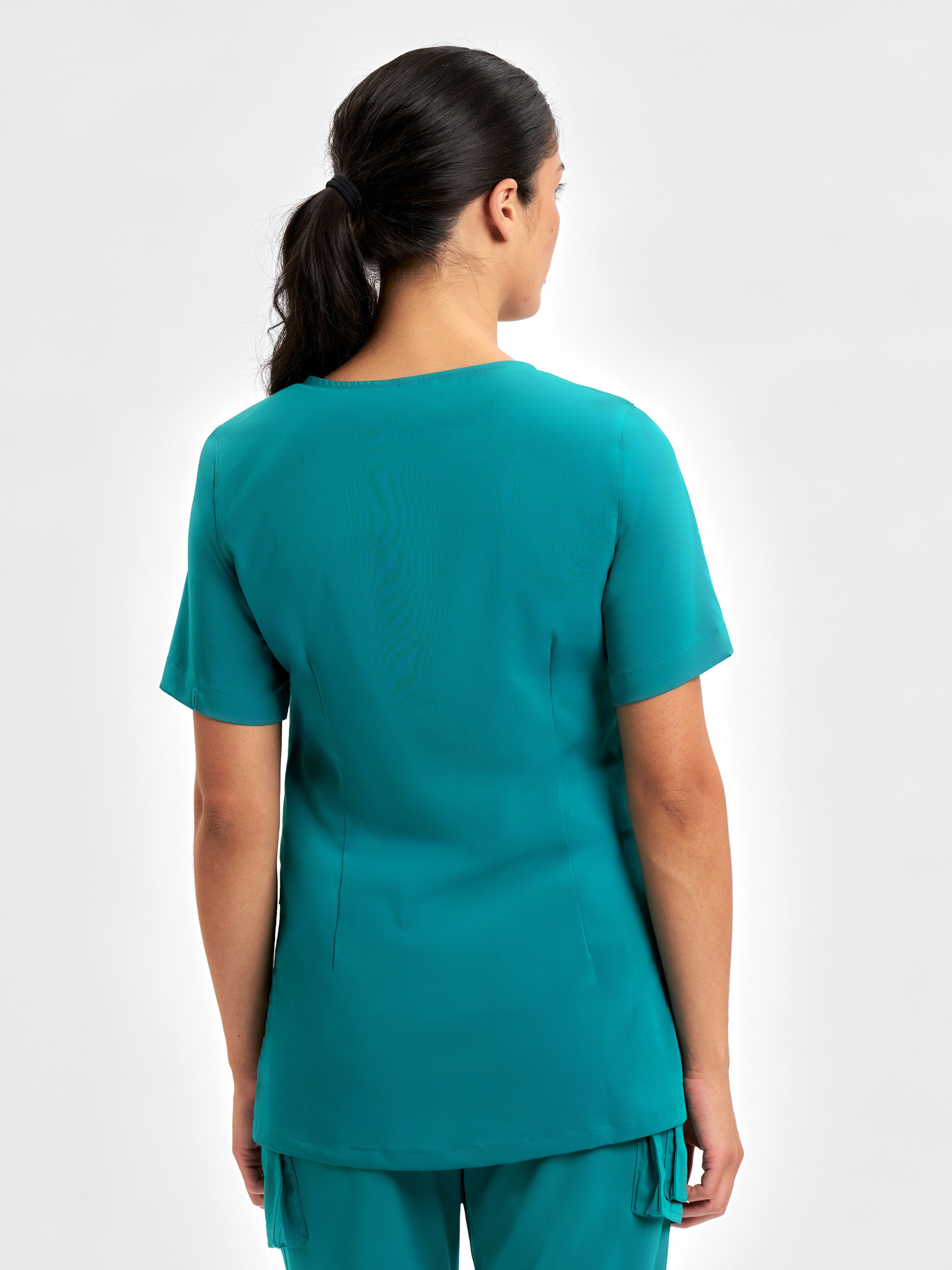 Womens Avery Round Neck Scrub Top - Image 40