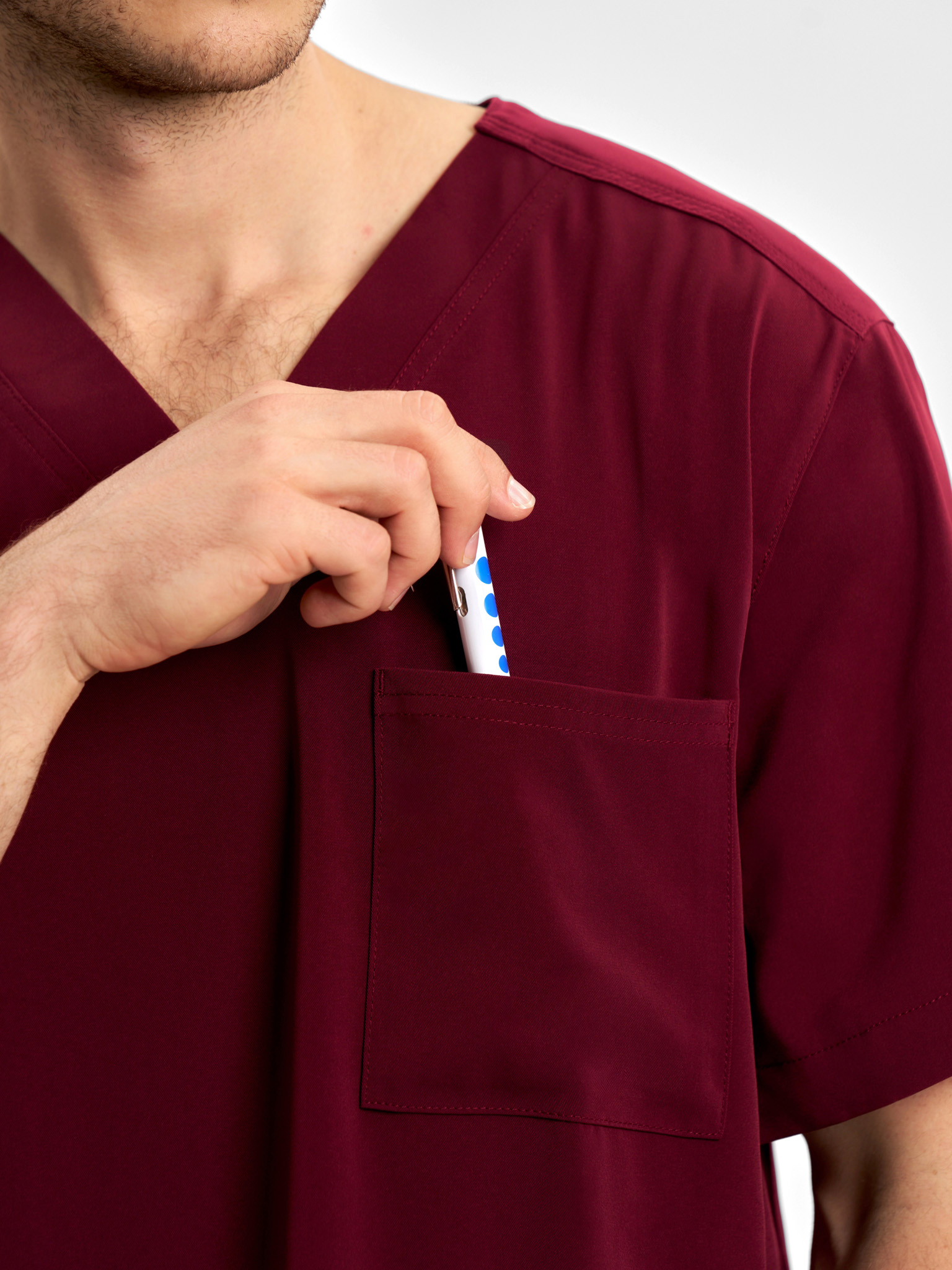 Mens Avery V-Neck Scrub Top - Image 53