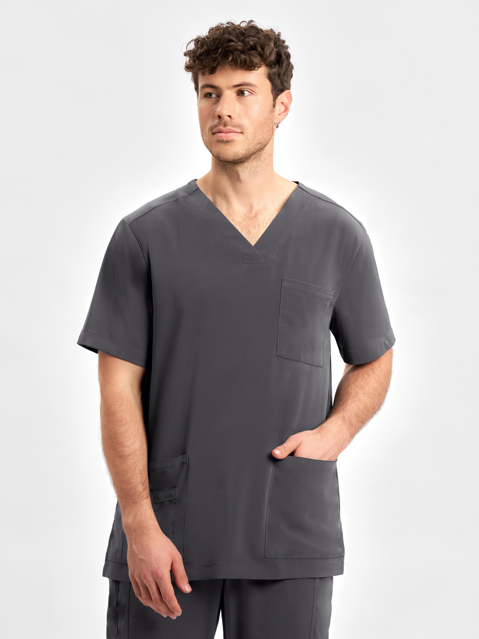 Mens Avery V-Neck Scrub Top - Image 40