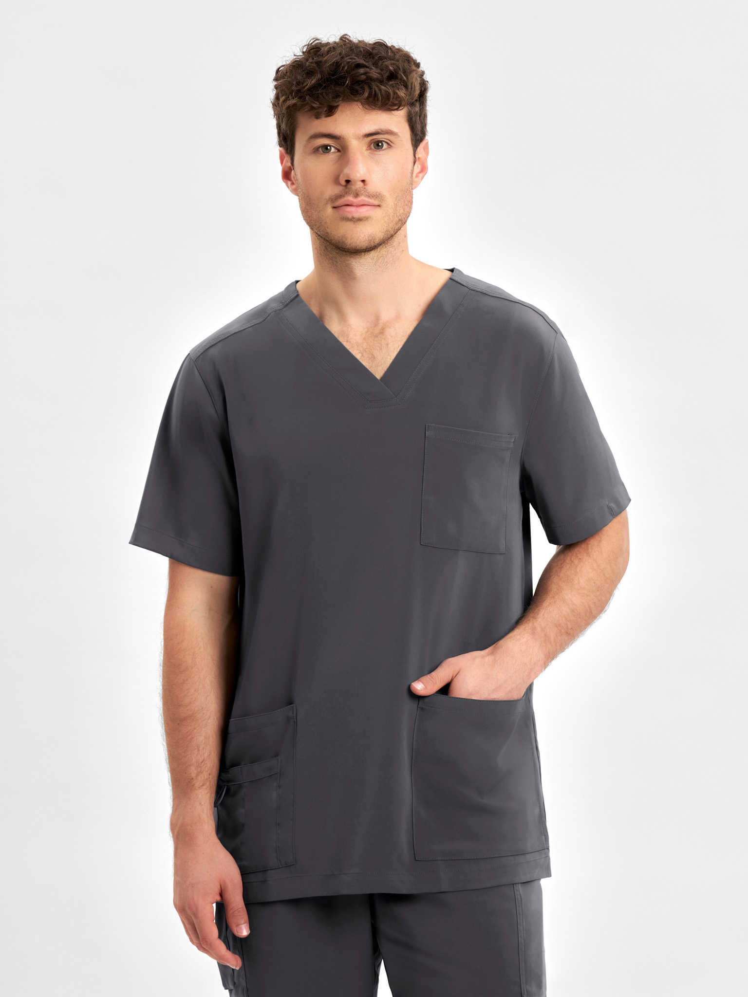 Mens Avery V-Neck Scrub Top - Image 42