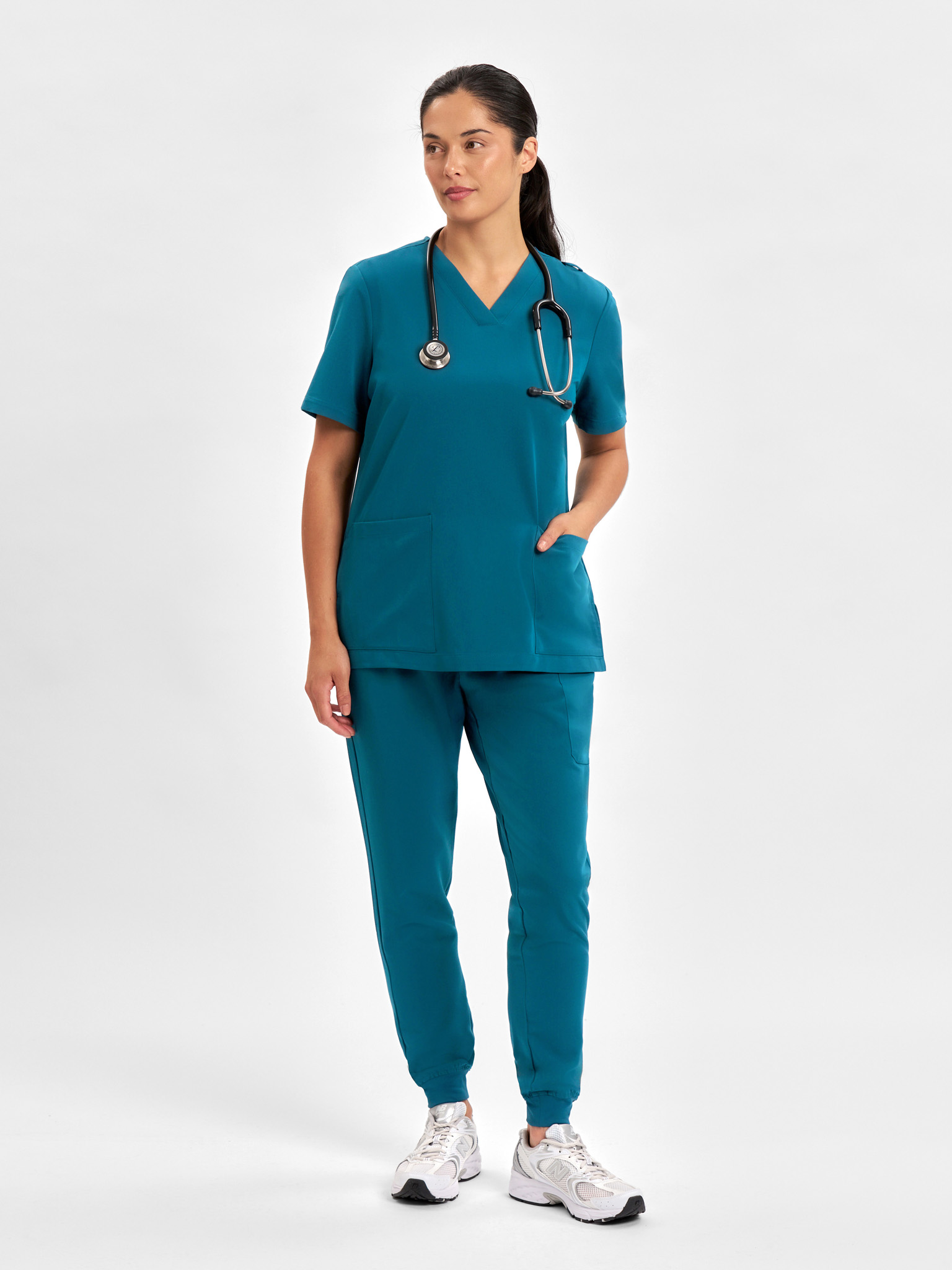 Womens Pulse V-Neck Scrub Top - Image 11