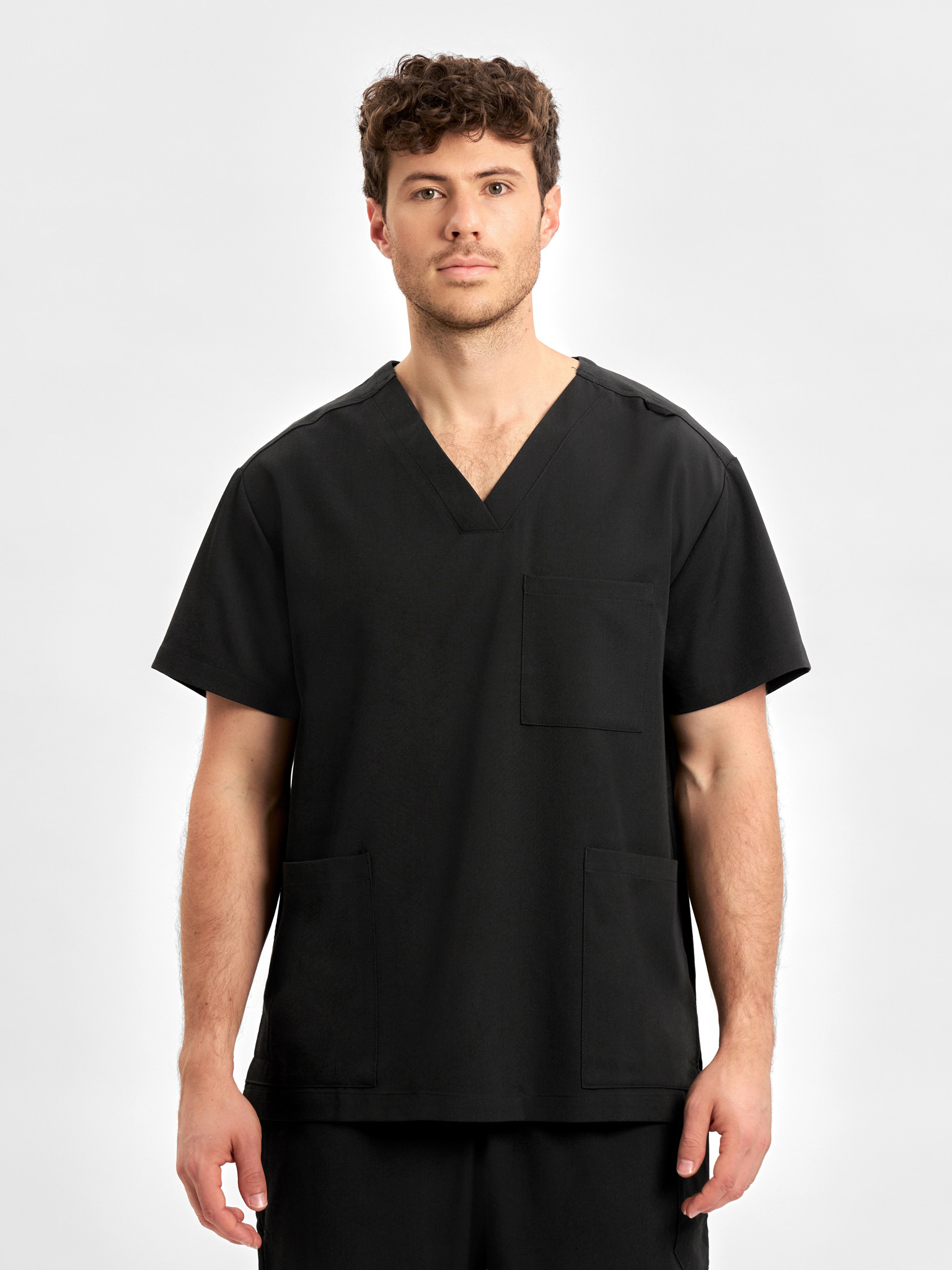 Unisex Pulse V-Neck Scrub Top - Image 11