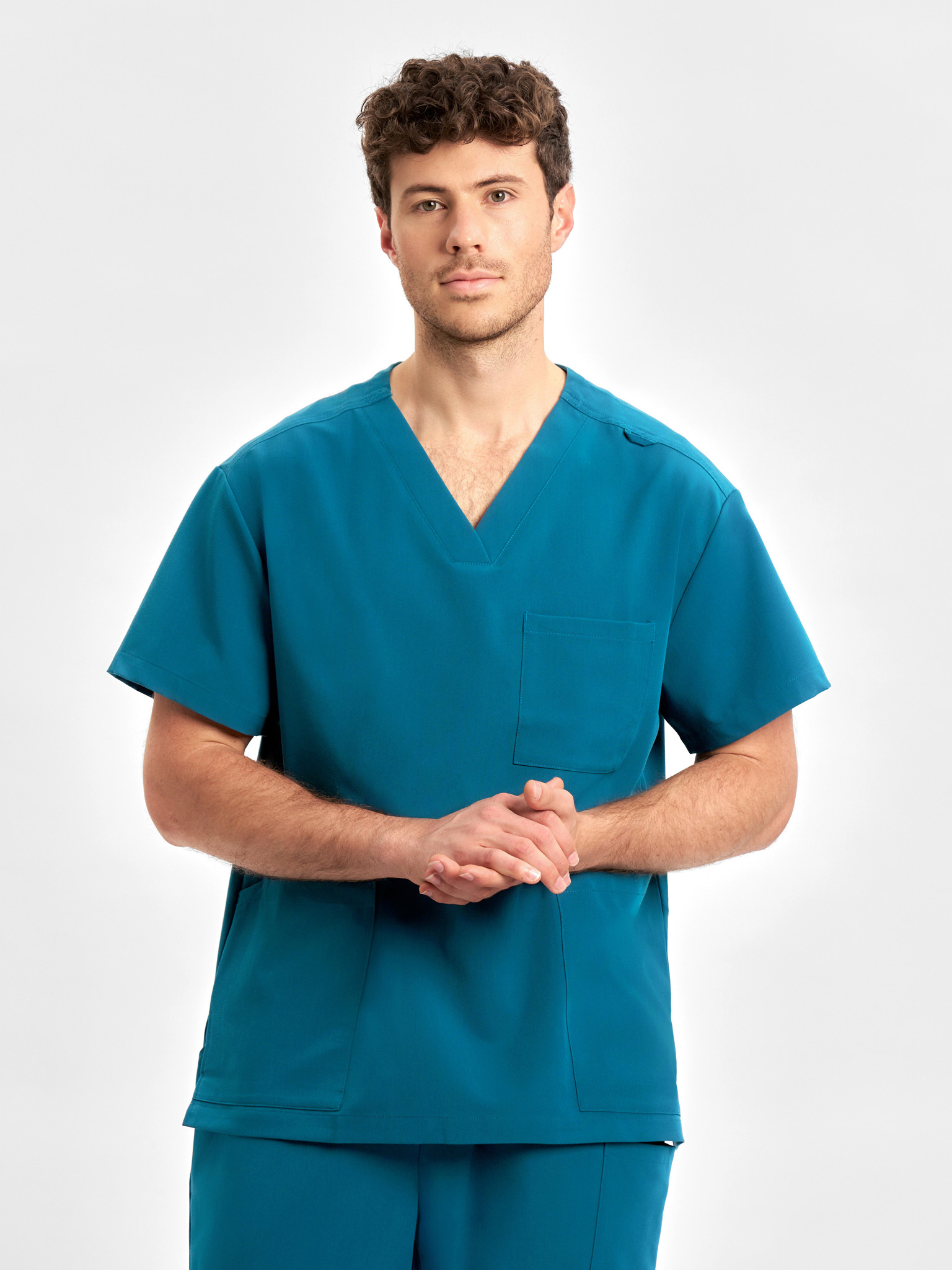 Unisex Pulse V-Neck Scrub Top - Image 21