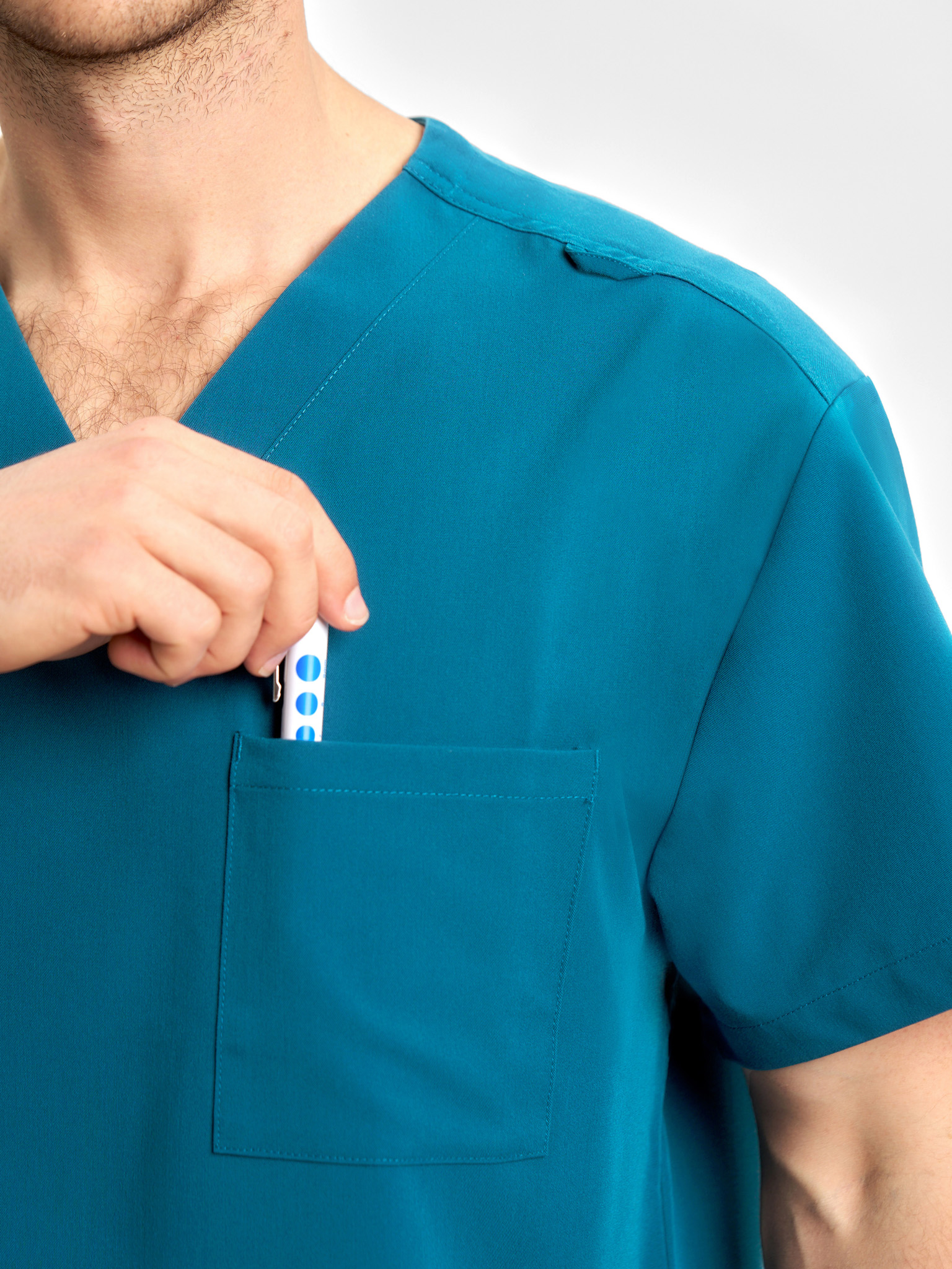 Unisex Pulse V-Neck Scrub Top - Image 24