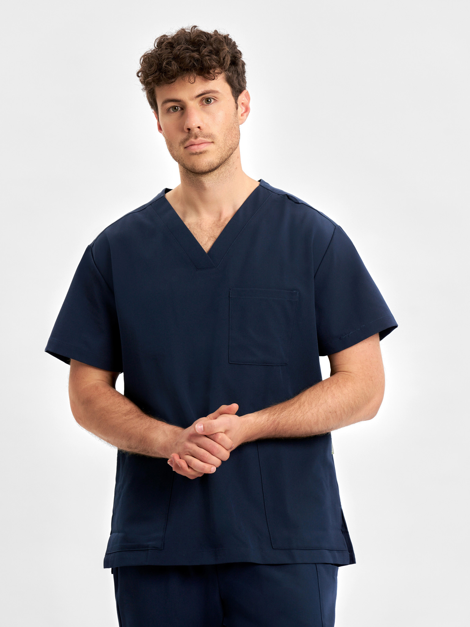 Unisex Pulse V-Neck Scrub Top - Image 2