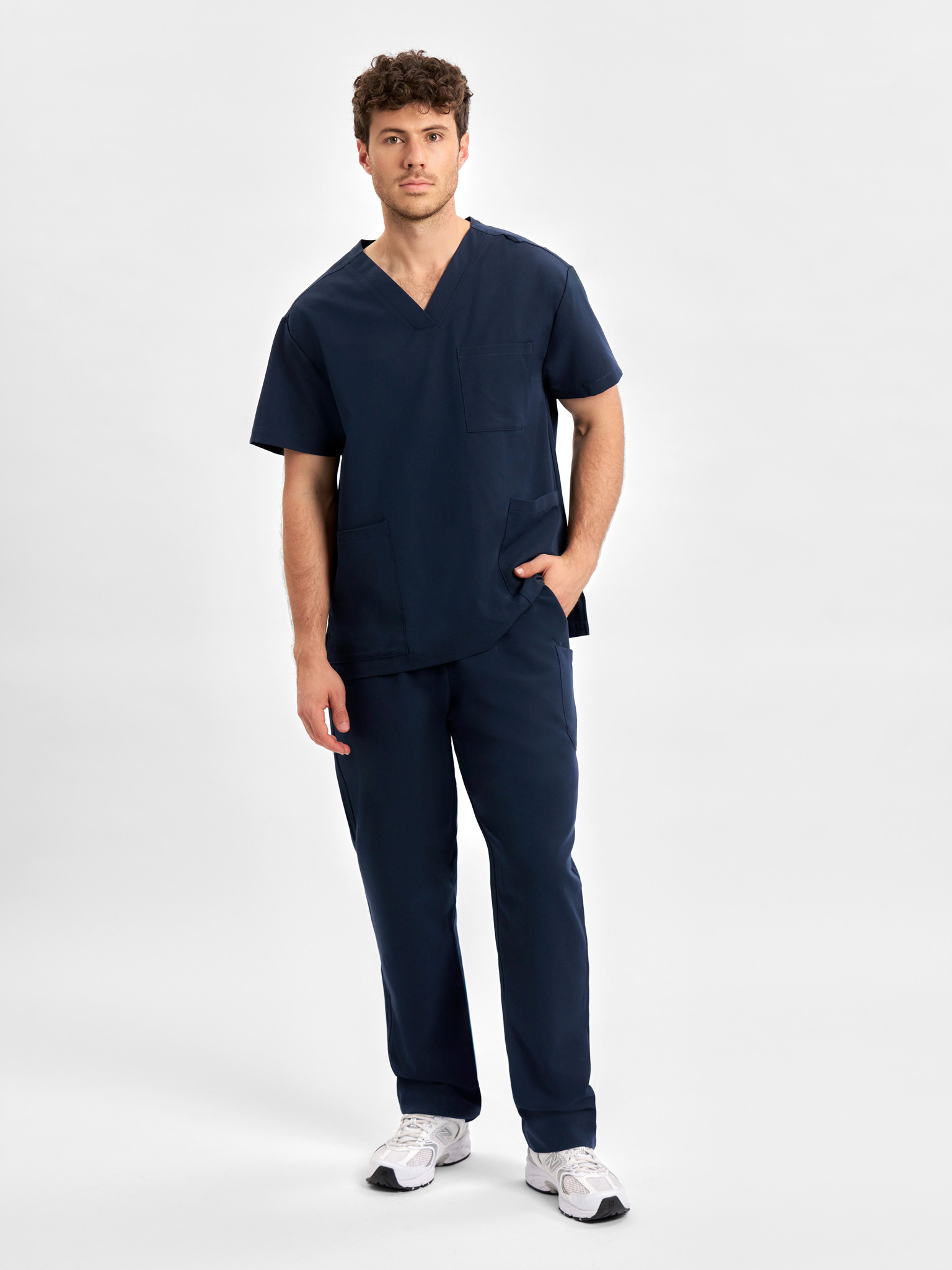 Unisex Pulse V-Neck Scrub Top - Image 3