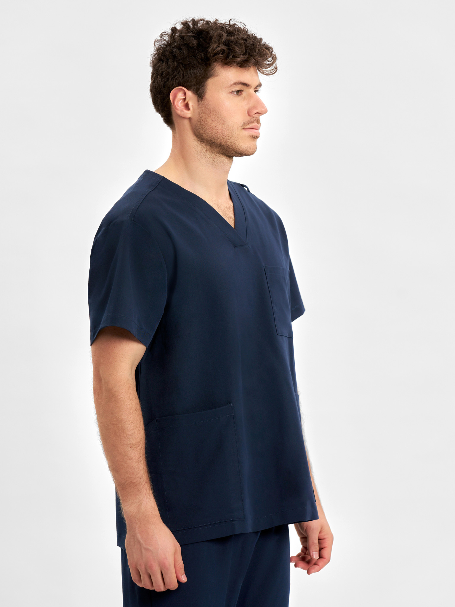 Unisex Pulse V-Neck Scrub Top - Image 4
